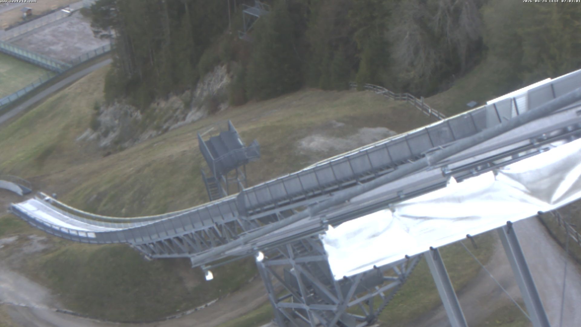 Archiv Foto Webcam Sprungschanze, Seefeld in Tirol