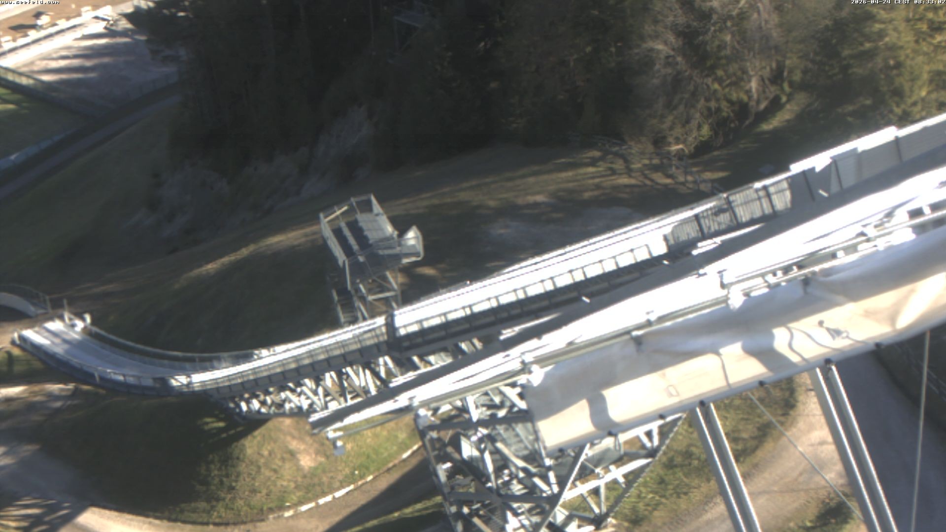 Archiv Foto Webcam Sprungschanze, Seefeld in Tirol