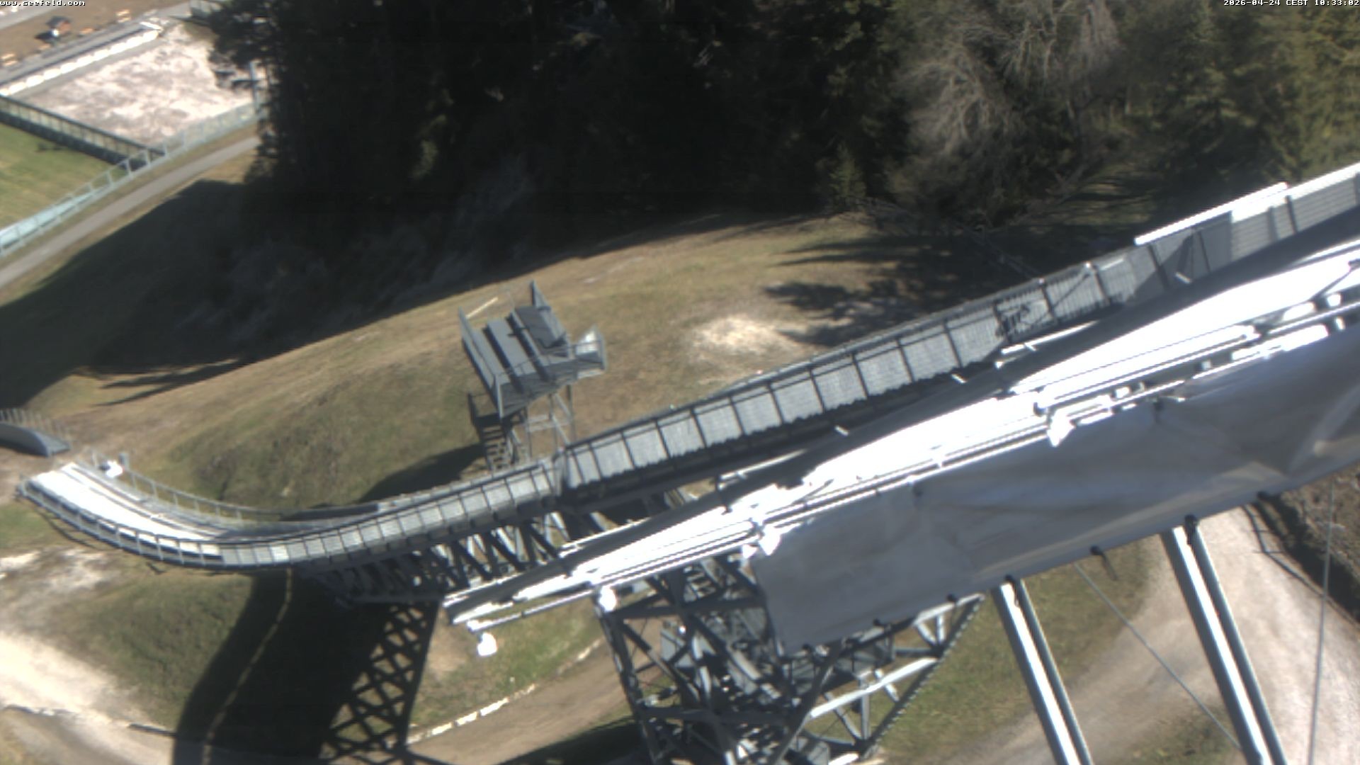 Archiv Foto Webcam Sprungschanze, Seefeld in Tirol