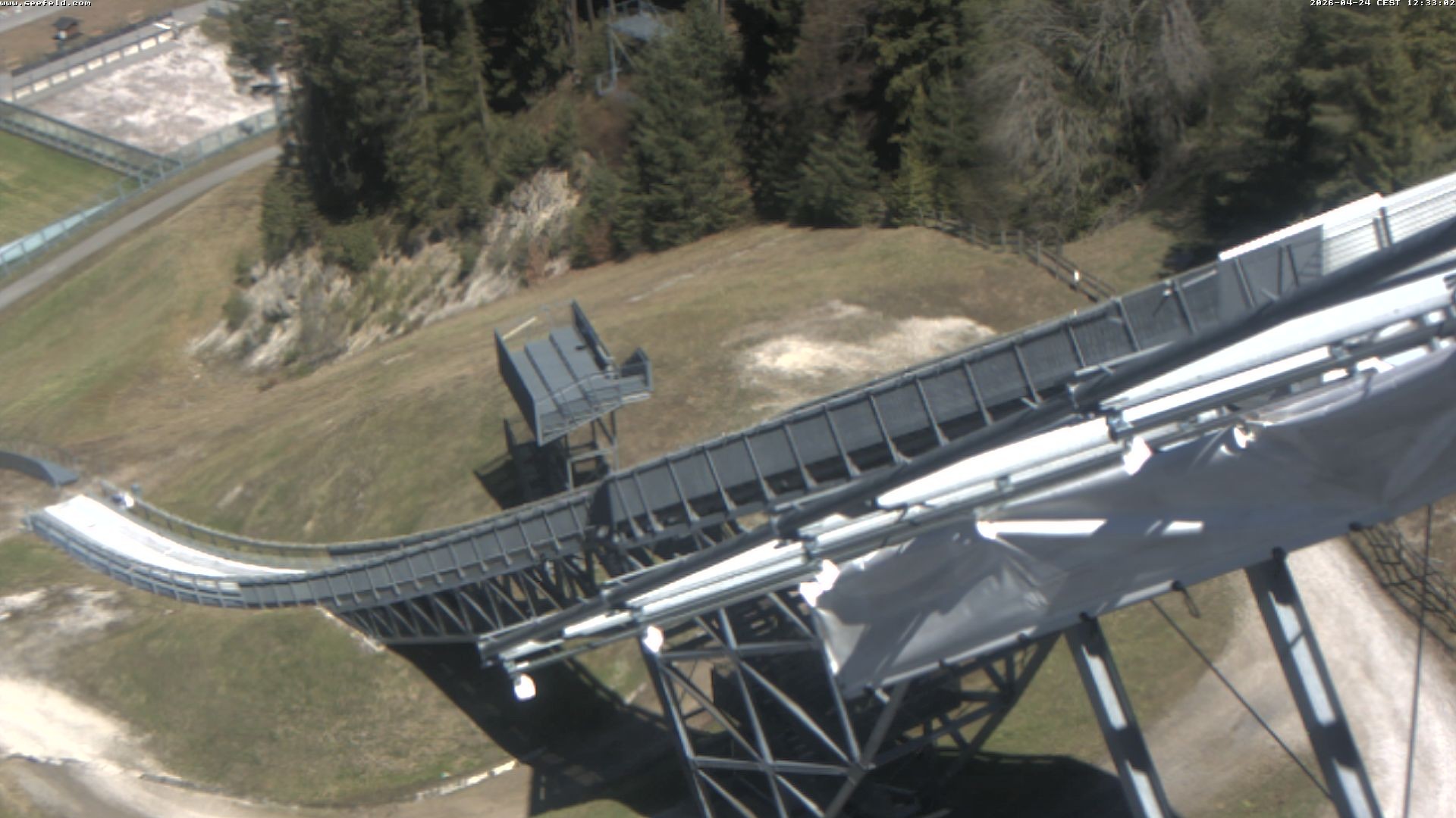 Archiv Foto Webcam Sprungschanze, Seefeld in Tirol