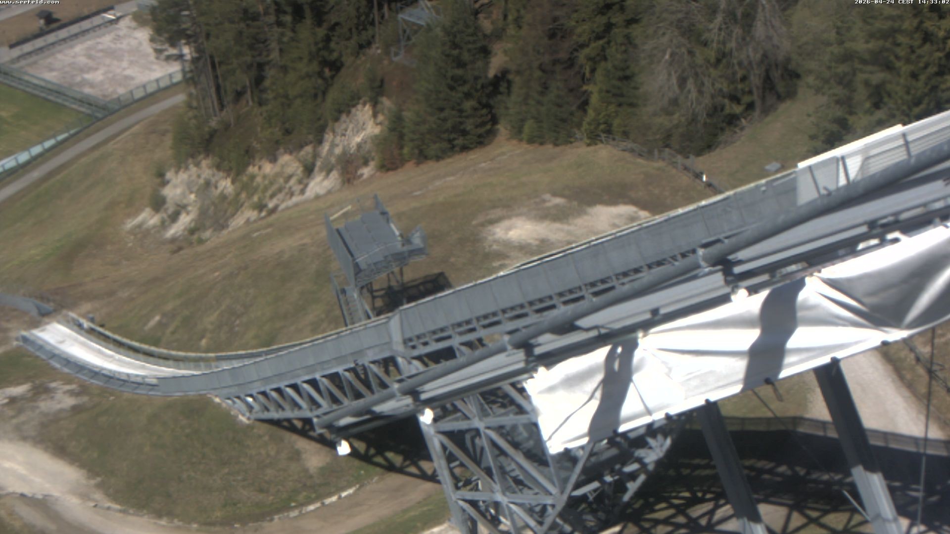Archiv Foto Webcam Sprungschanze, Seefeld in Tirol