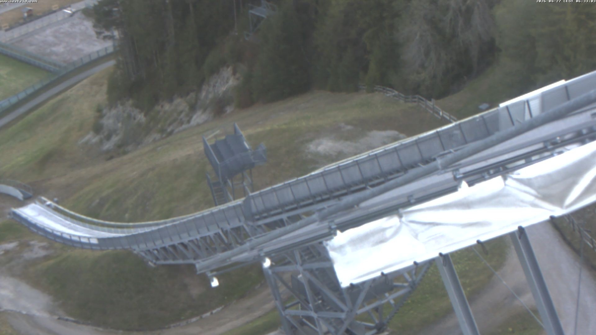 Archiv Foto Webcam Sprungschanze, Seefeld in Tirol