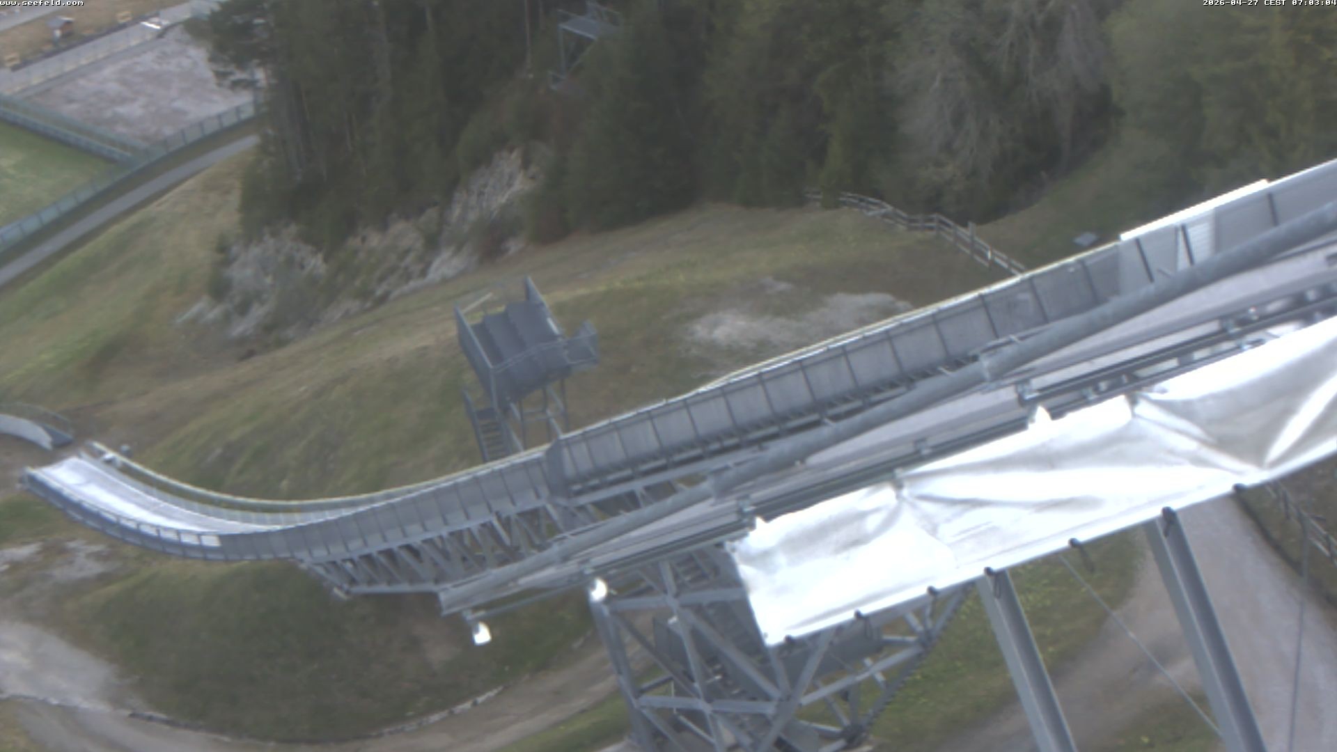 Archiv Foto Webcam Sprungschanze, Seefeld in Tirol