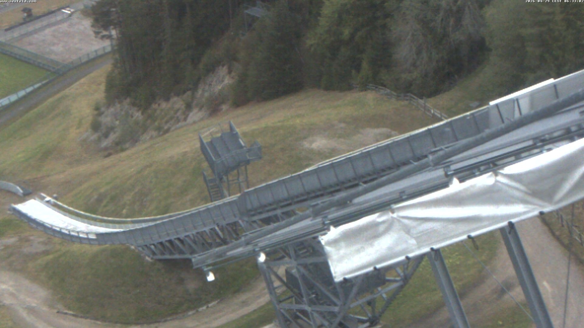 Archiv Foto Webcam Sprungschanze, Seefeld in Tirol