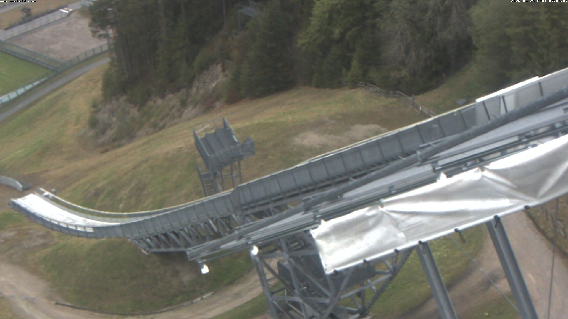 Archiv Foto Webcam Sprungschanze, Seefeld in Tirol