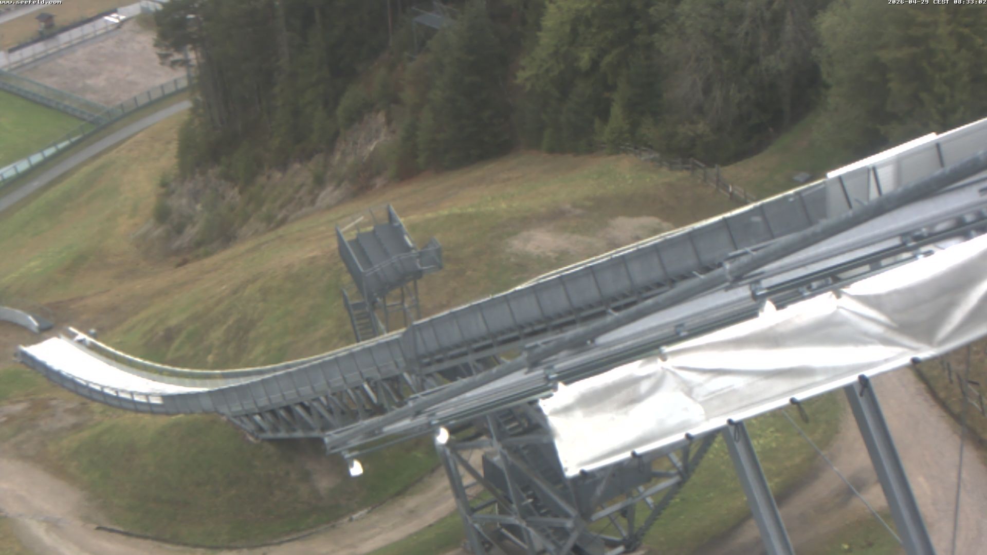 Archiv Foto Webcam Sprungschanze, Seefeld in Tirol