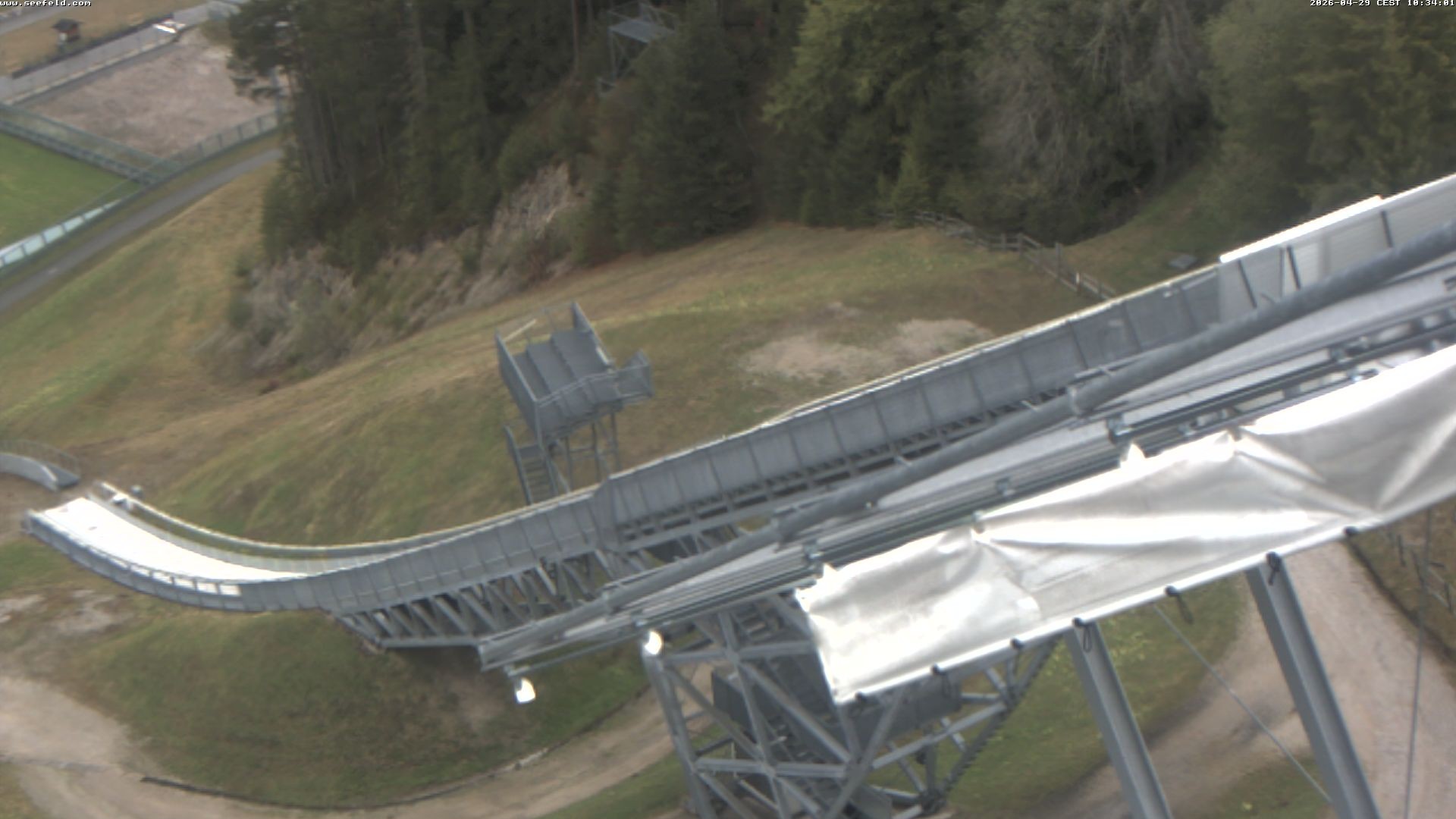 Archiv Foto Webcam Sprungschanze, Seefeld in Tirol