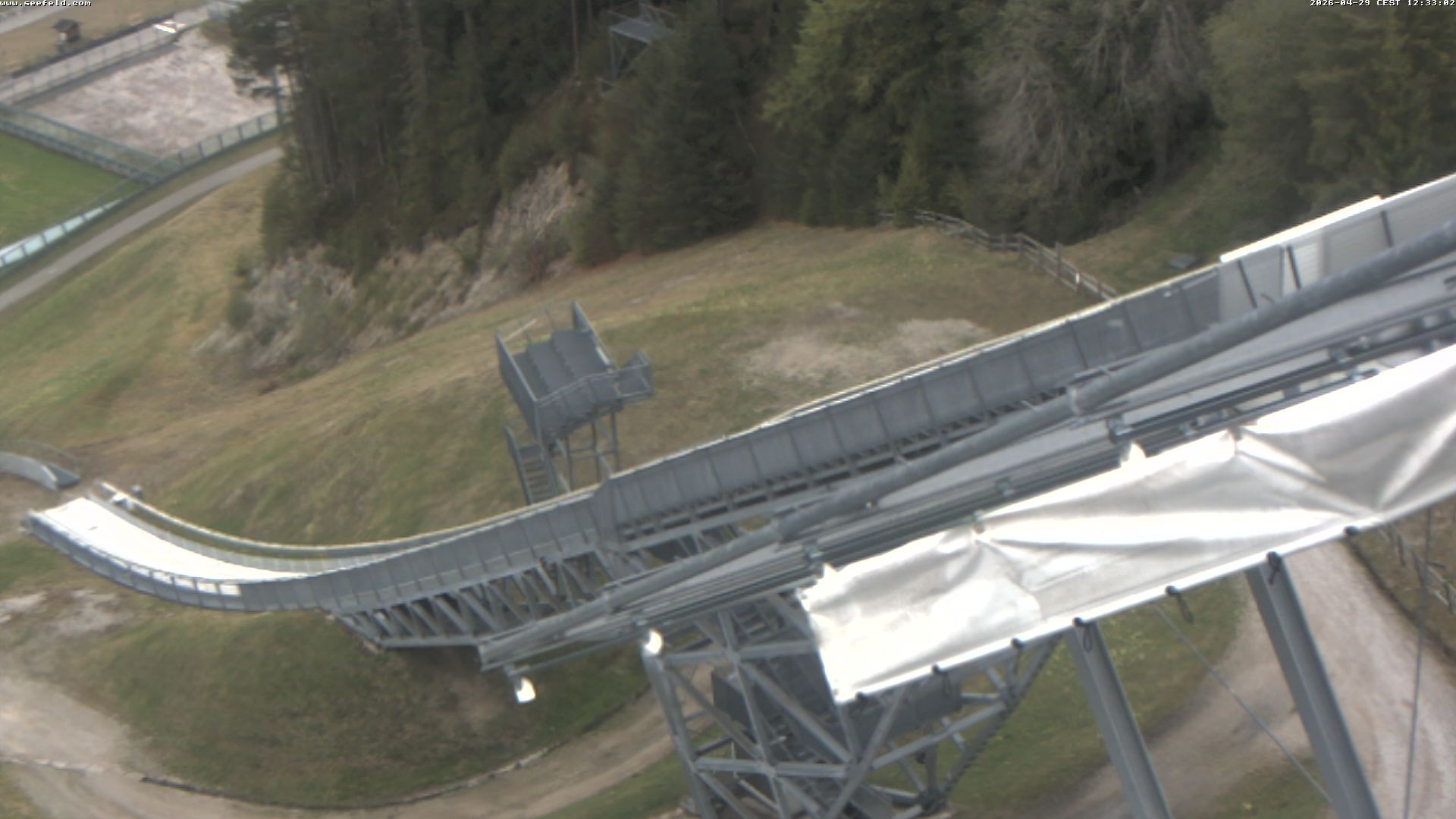 Archiv Foto Webcam Sprungschanze, Seefeld in Tirol
