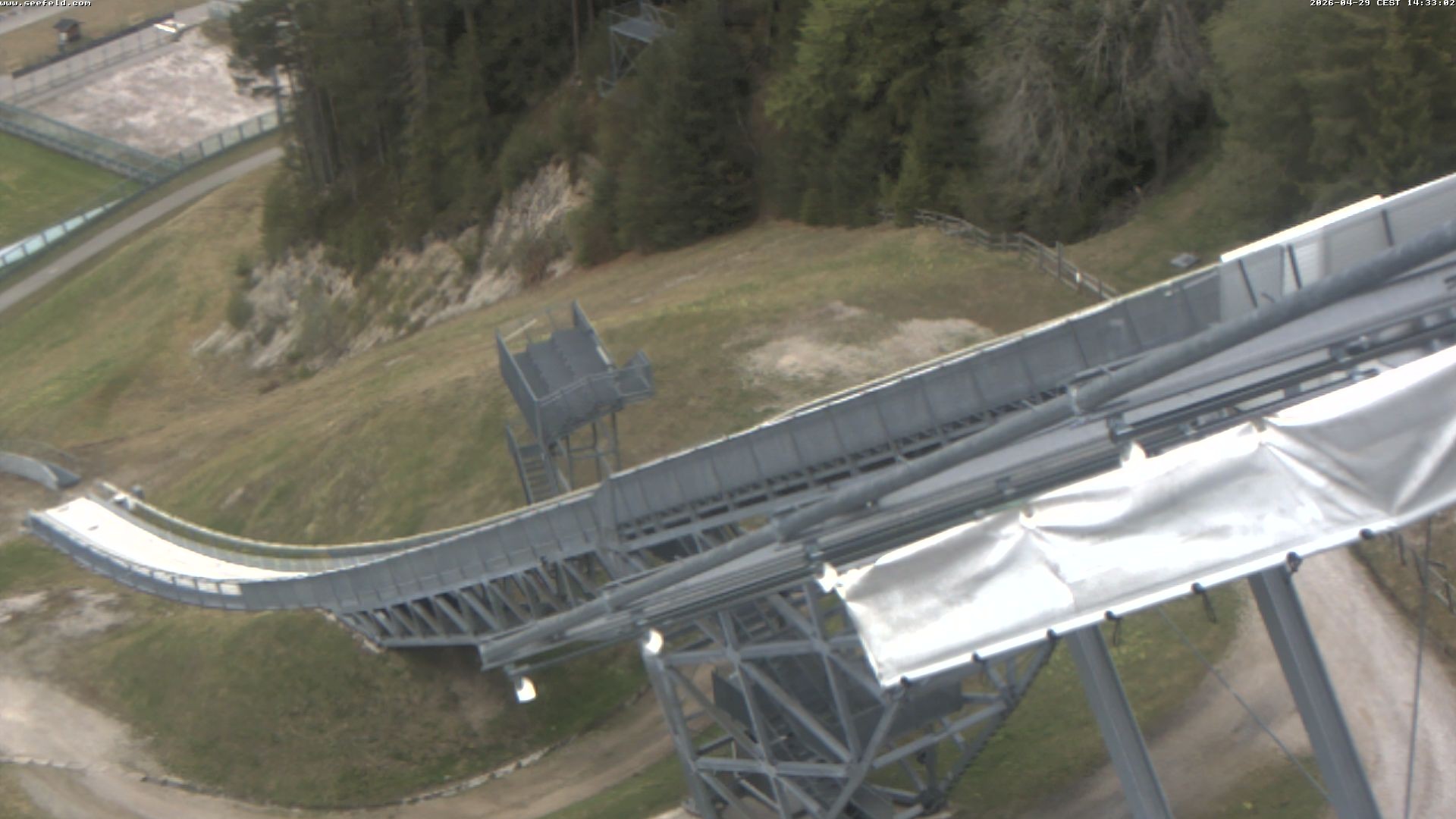 Archiv Foto Webcam Sprungschanze, Seefeld in Tirol