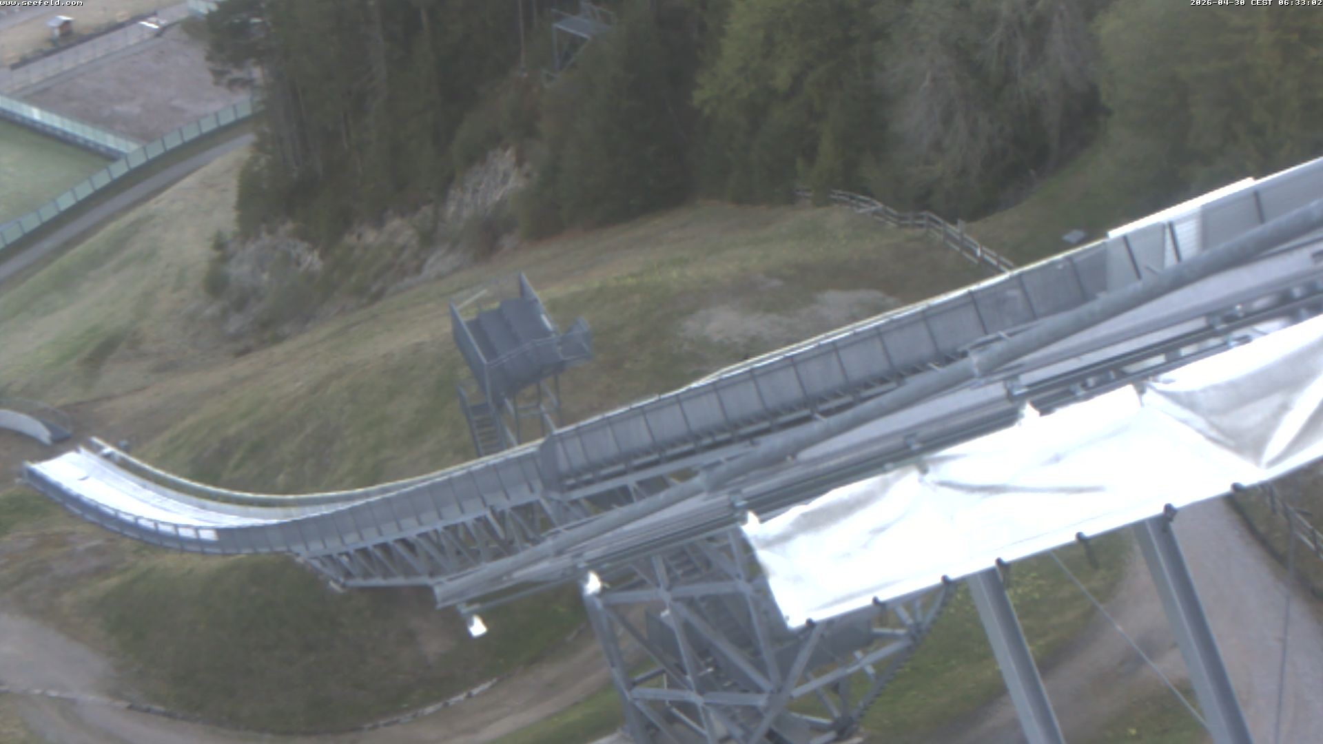 Archiv Foto Webcam Sprungschanze, Seefeld in Tirol