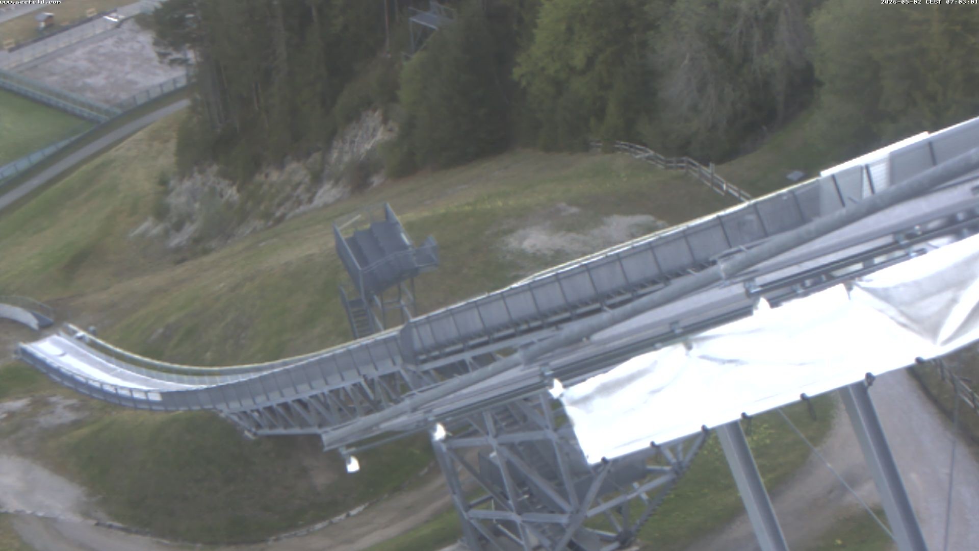 Archiv Foto Webcam Sprungschanze, Seefeld in Tirol