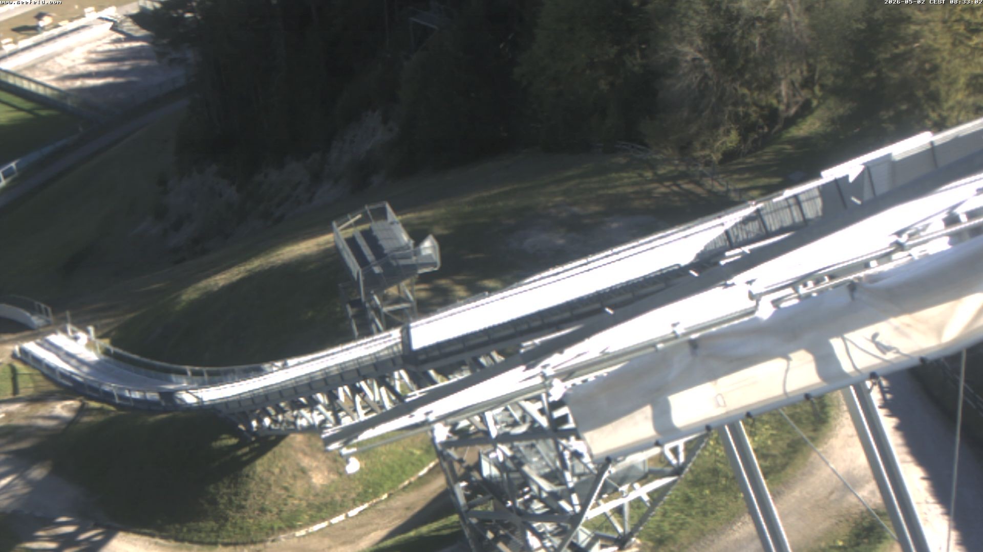 Archiv Foto Webcam Sprungschanze, Seefeld in Tirol