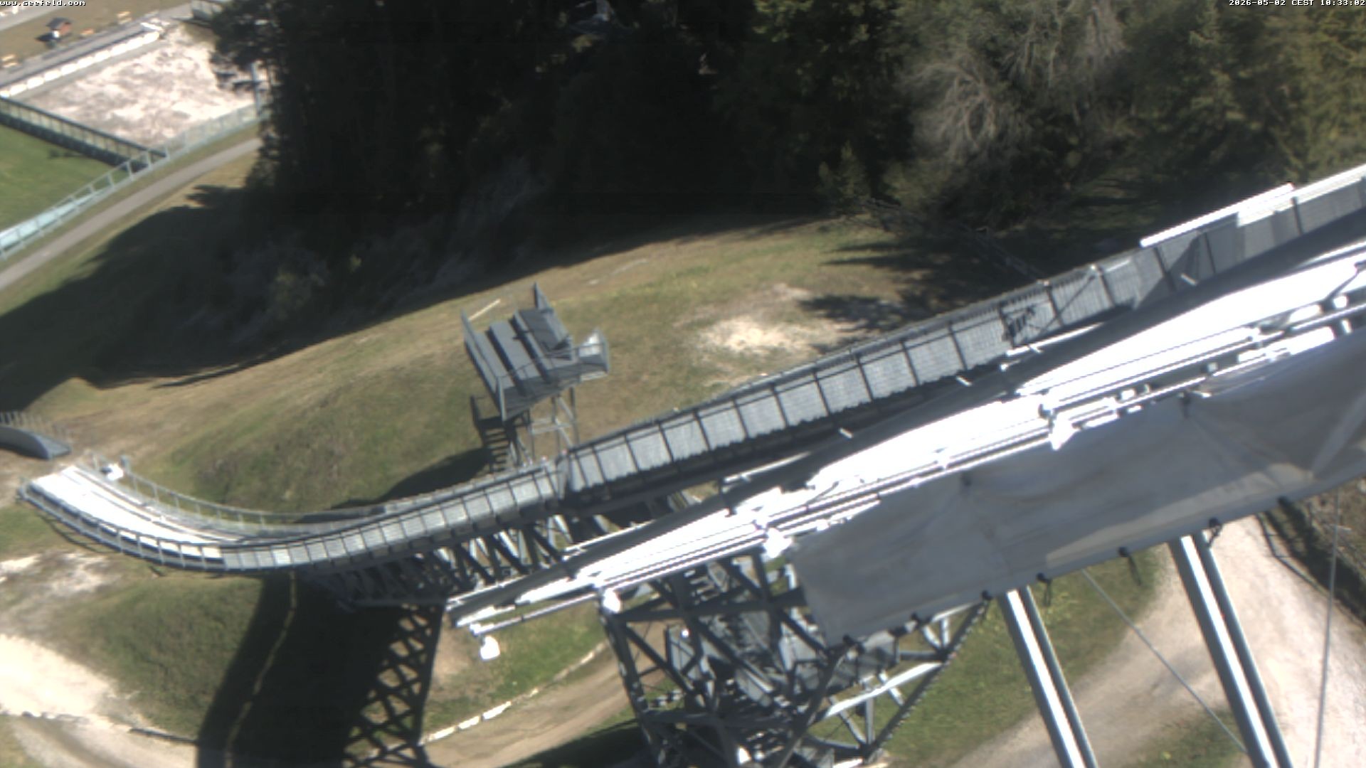 Archiv Foto Webcam Sprungschanze, Seefeld in Tirol