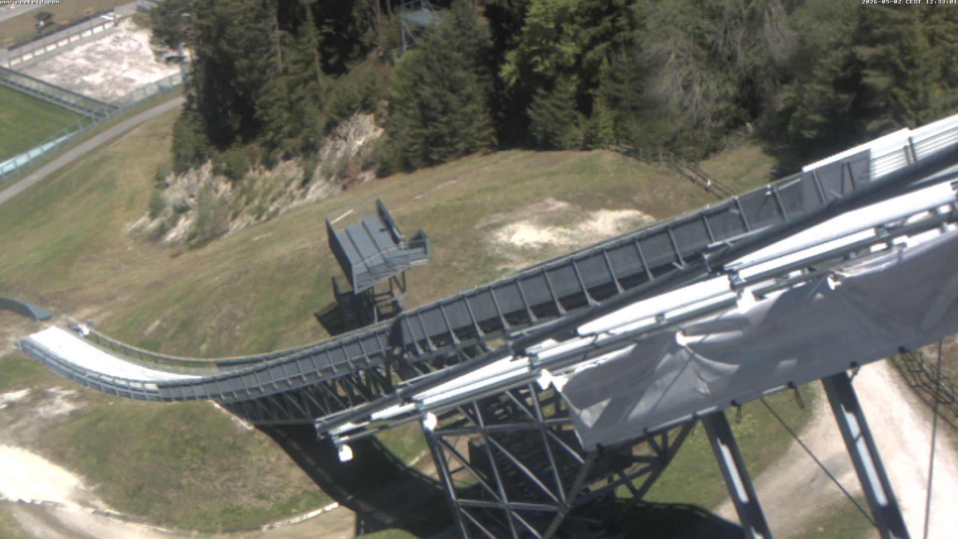 Archiv Foto Webcam Sprungschanze, Seefeld in Tirol