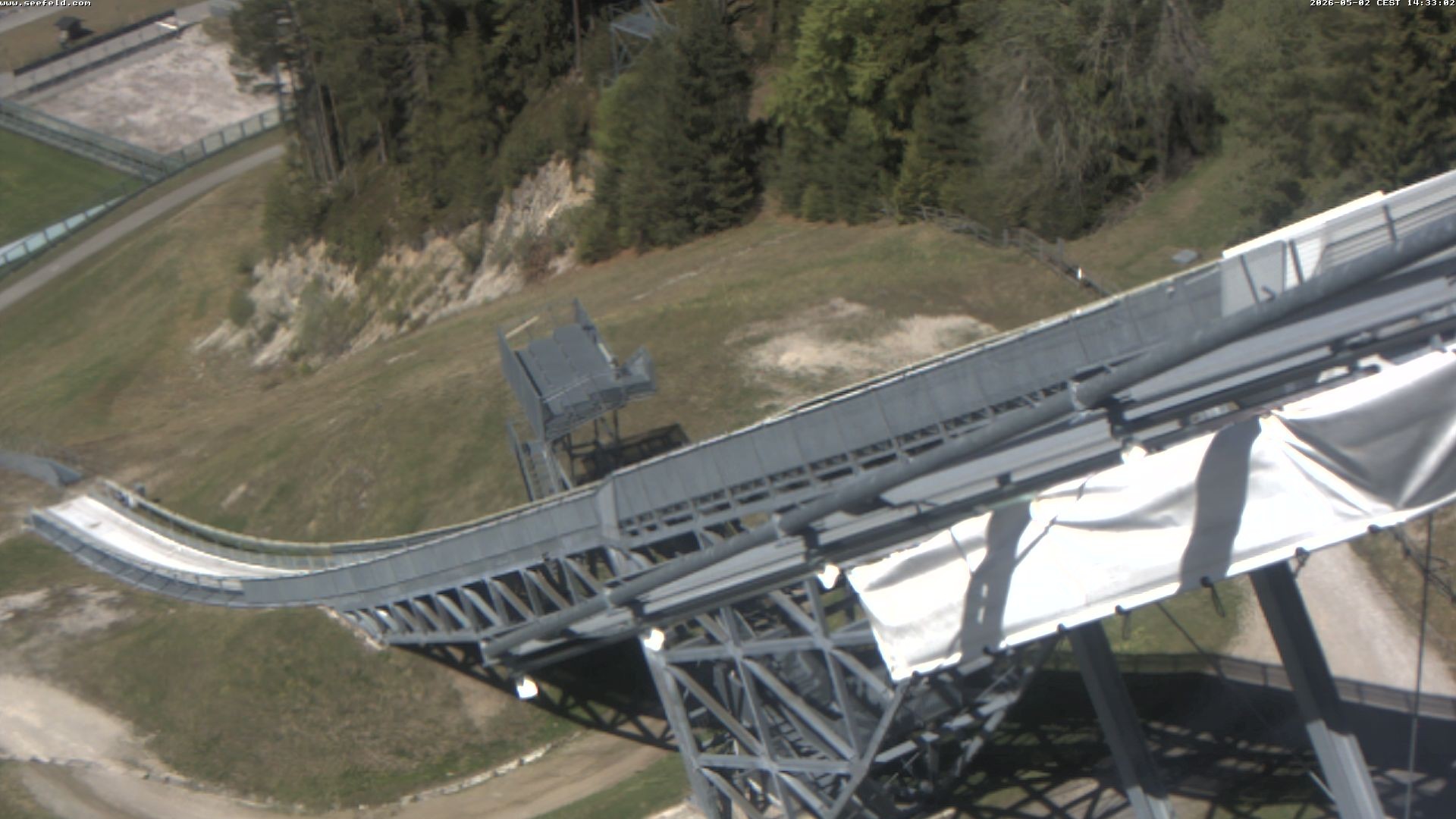 Archiv Foto Webcam Sprungschanze, Seefeld in Tirol