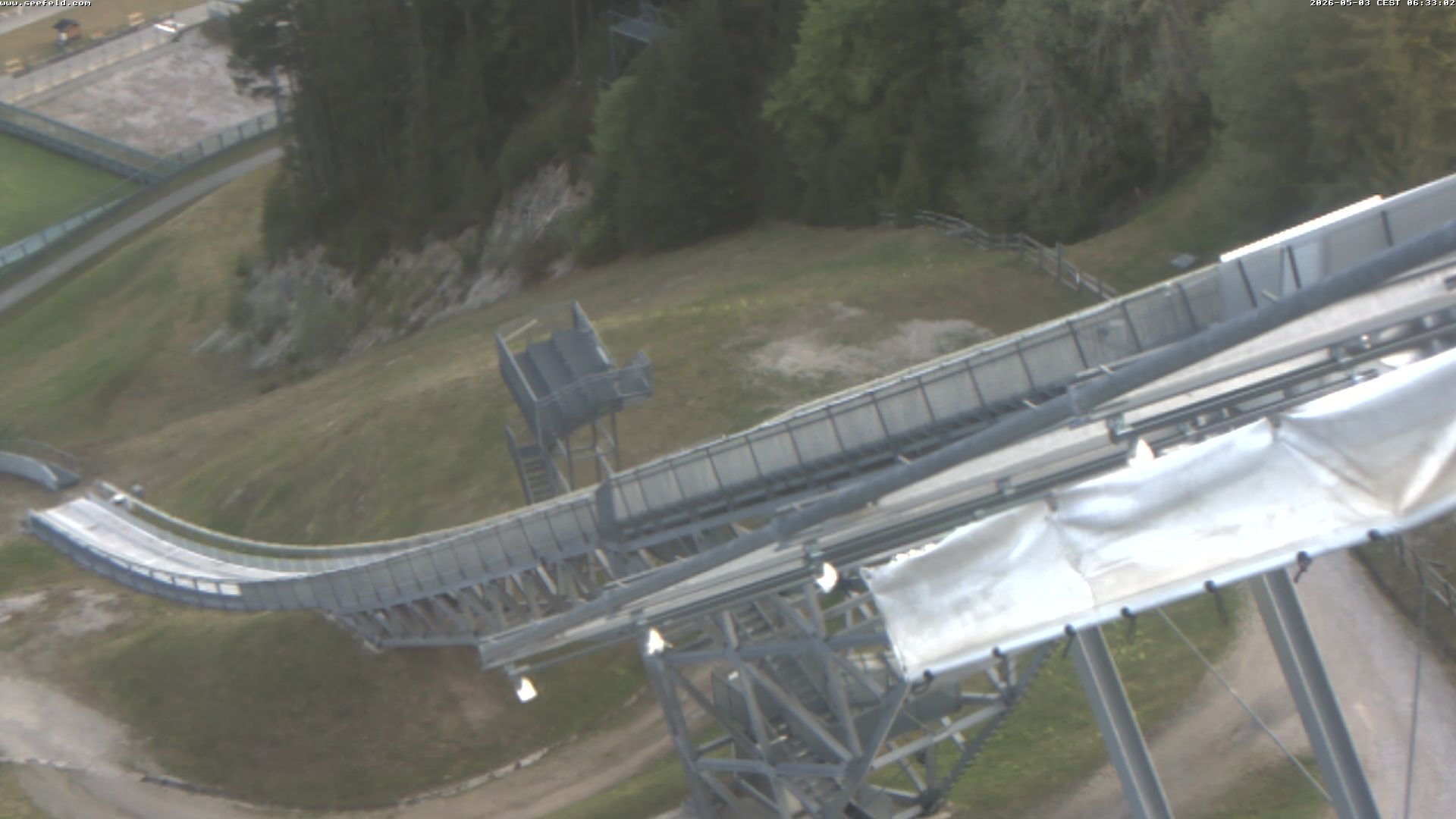 Archiv Foto Webcam Sprungschanze, Seefeld in Tirol