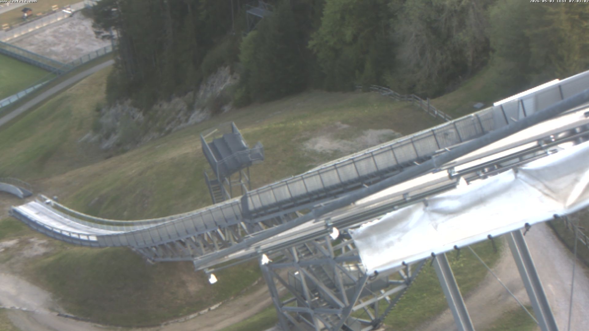 Archiv Foto Webcam Sprungschanze, Seefeld in Tirol