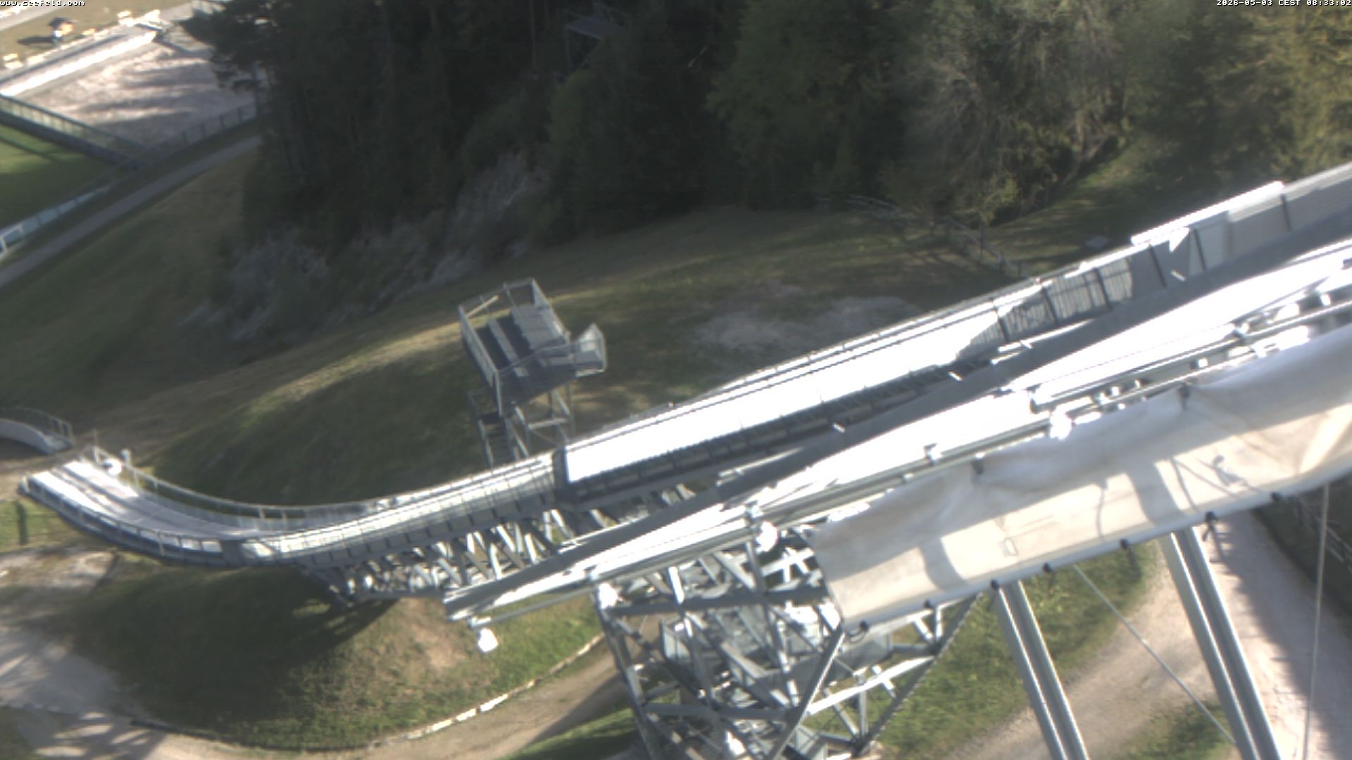 Archiv Foto Webcam Sprungschanze, Seefeld in Tirol