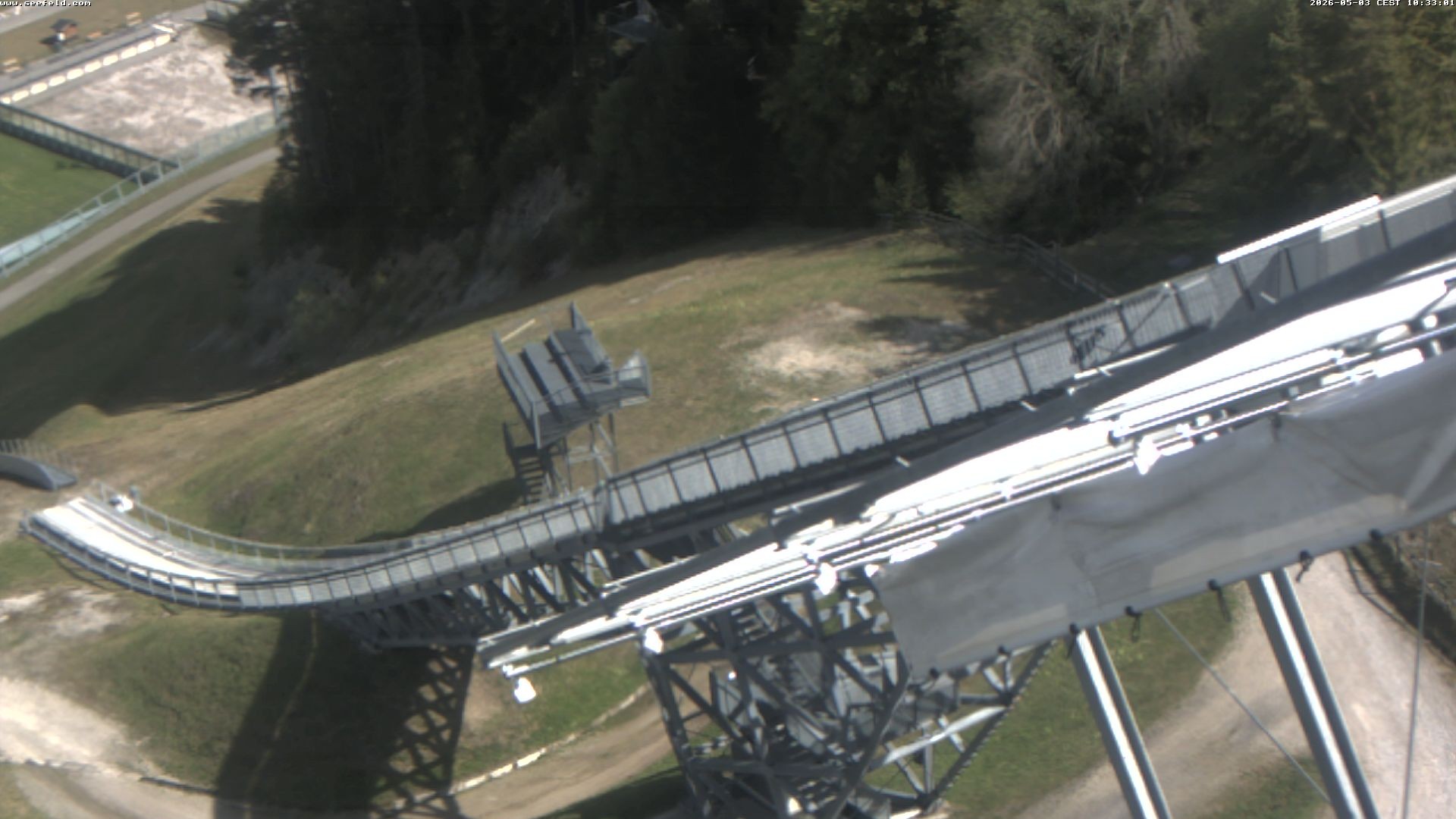 Archiv Foto Webcam Sprungschanze, Seefeld in Tirol
