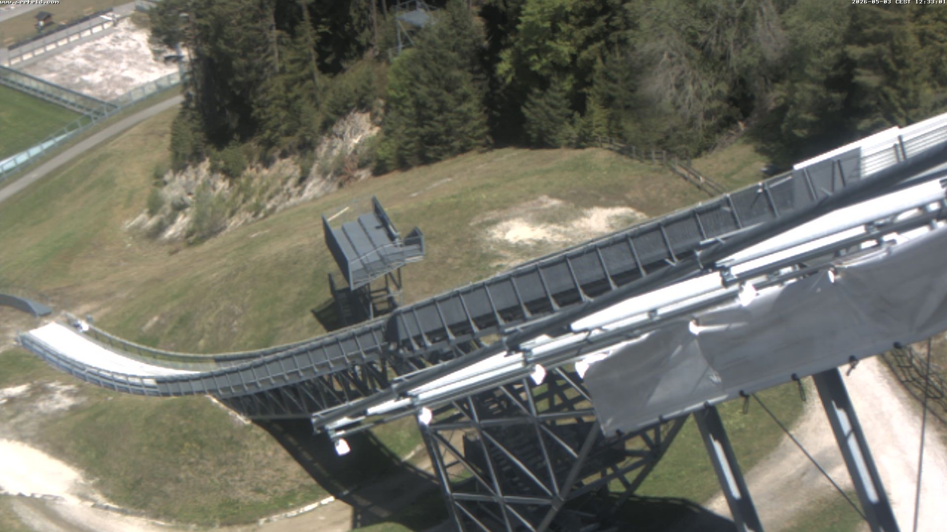 Archiv Foto Webcam Sprungschanze, Seefeld in Tirol