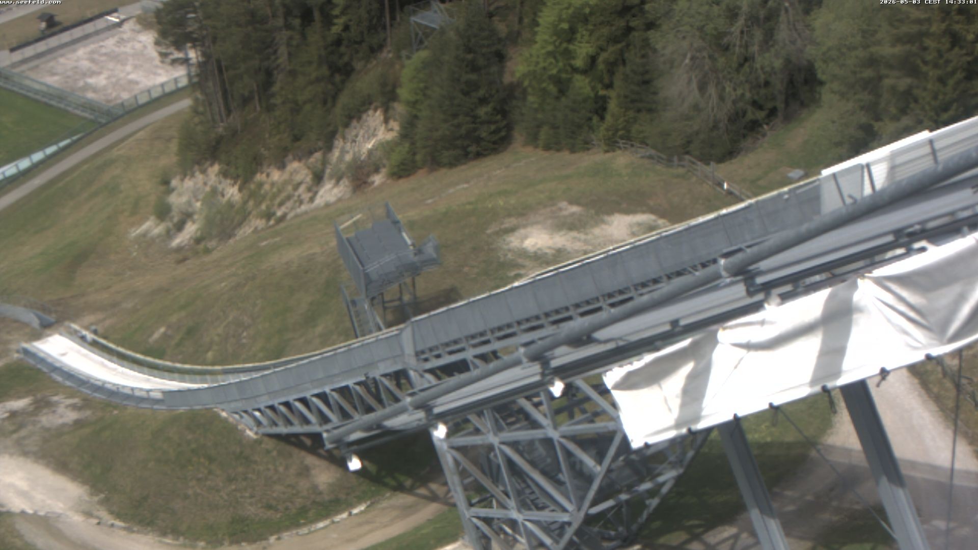 Archiv Foto Webcam Sprungschanze, Seefeld in Tirol