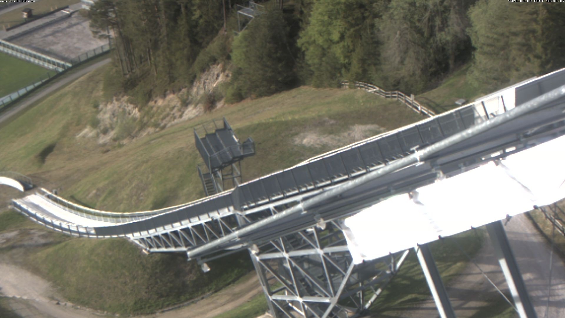 Archiv Foto Webcam Sprungschanze, Seefeld in Tirol