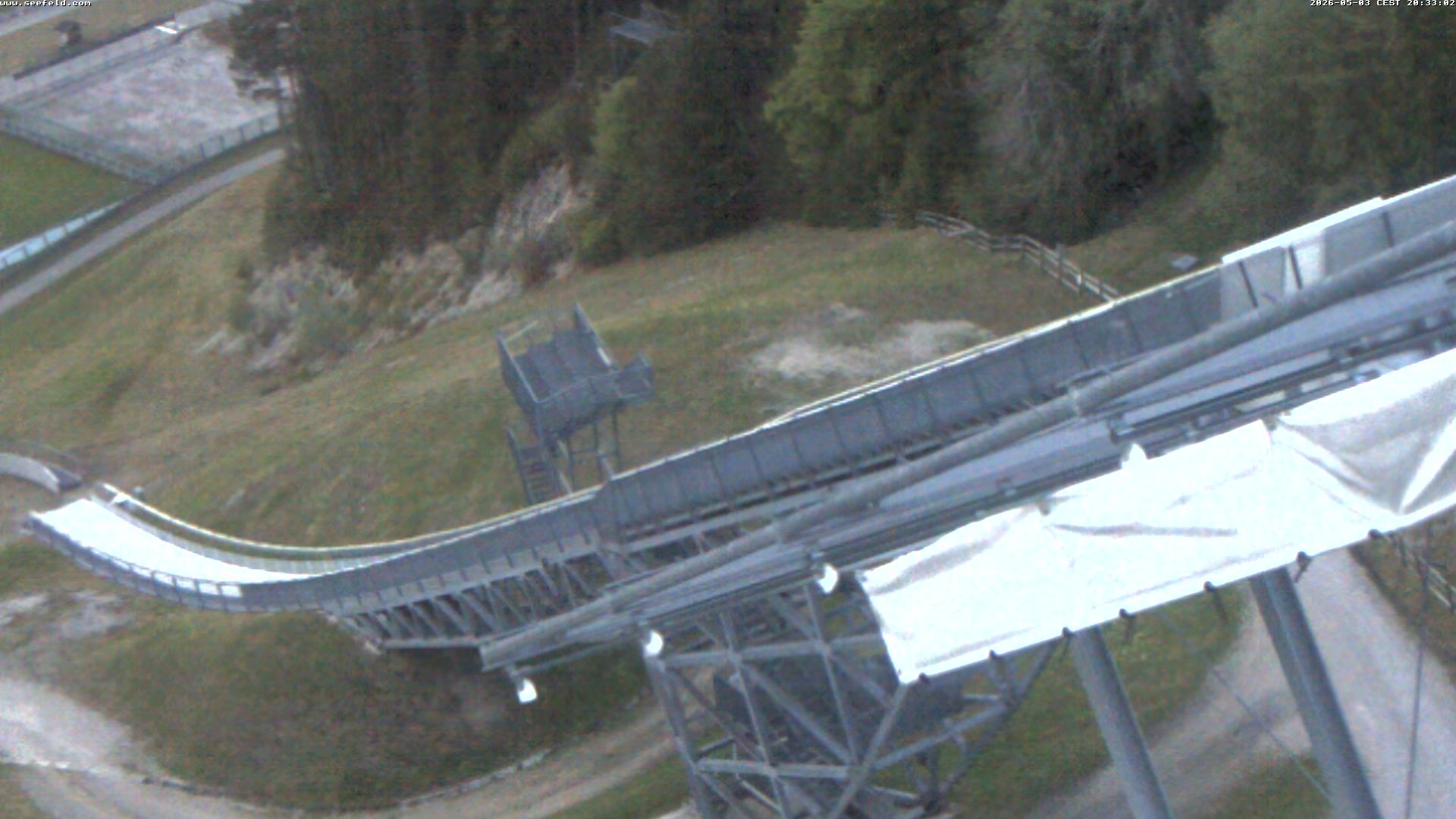 Archiv Foto Webcam Sprungschanze, Seefeld in Tirol