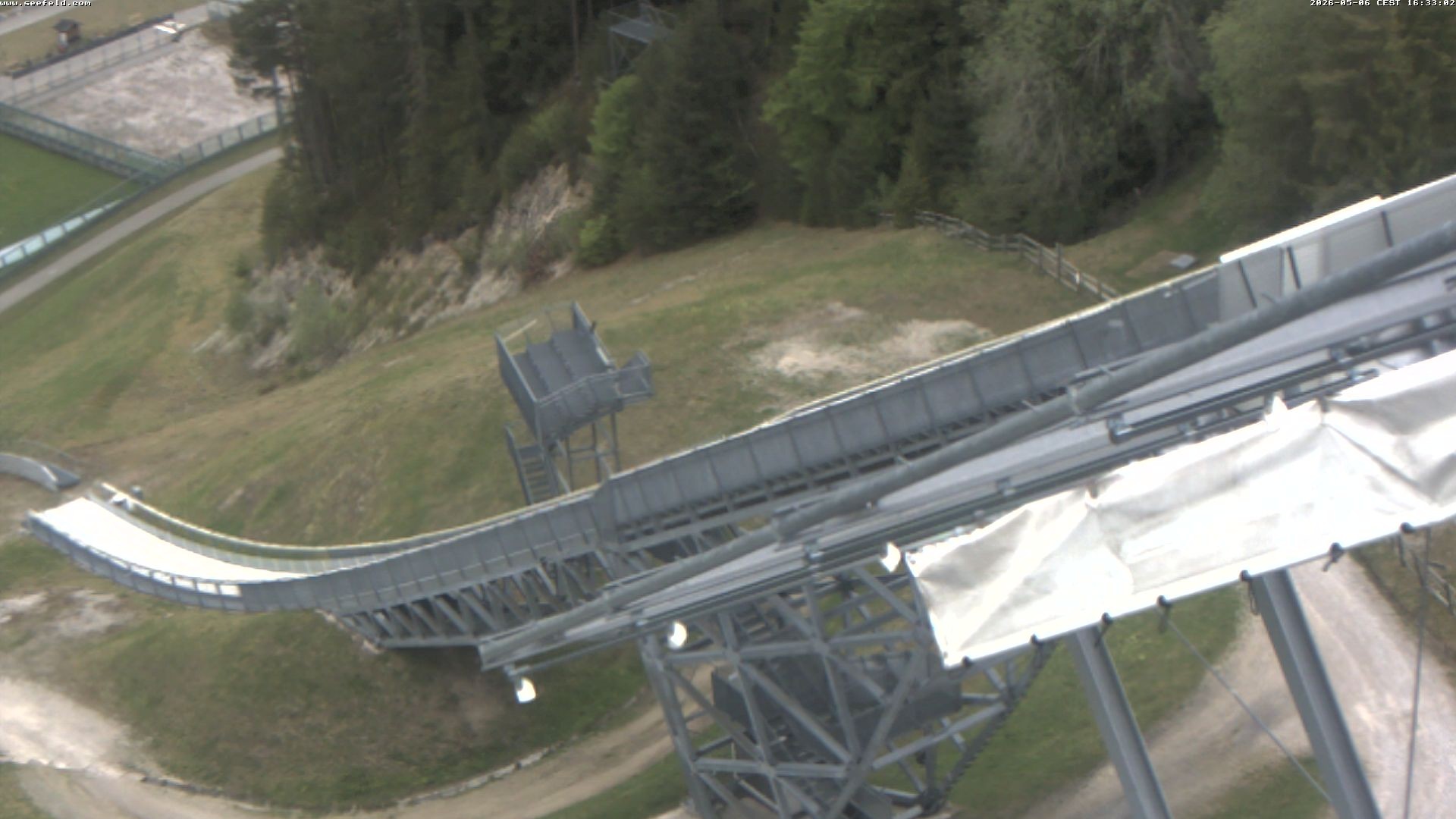 Archiv Foto Webcam Sprungschanze, Seefeld in Tirol