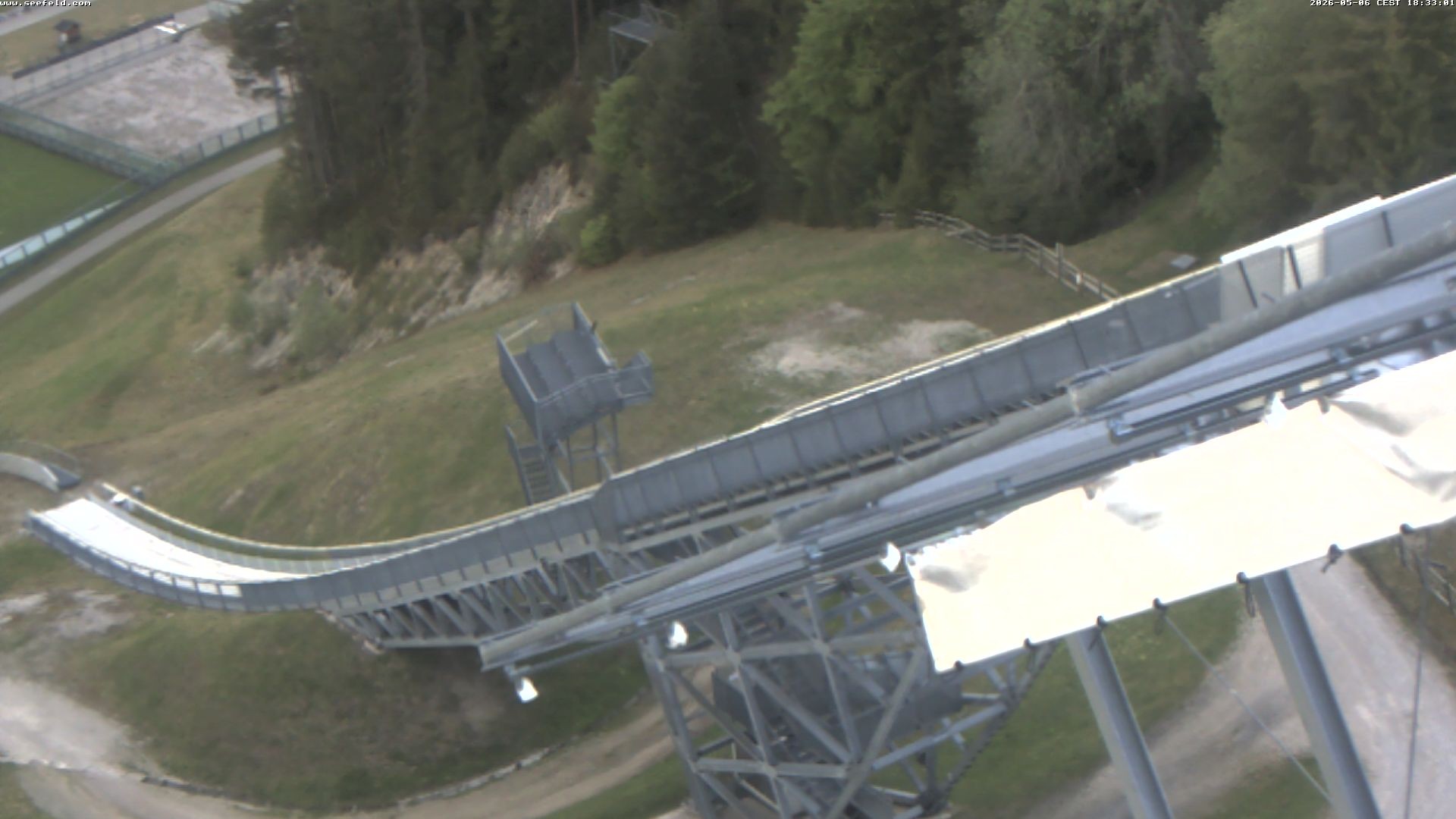 Archiv Foto Webcam Sprungschanze, Seefeld in Tirol