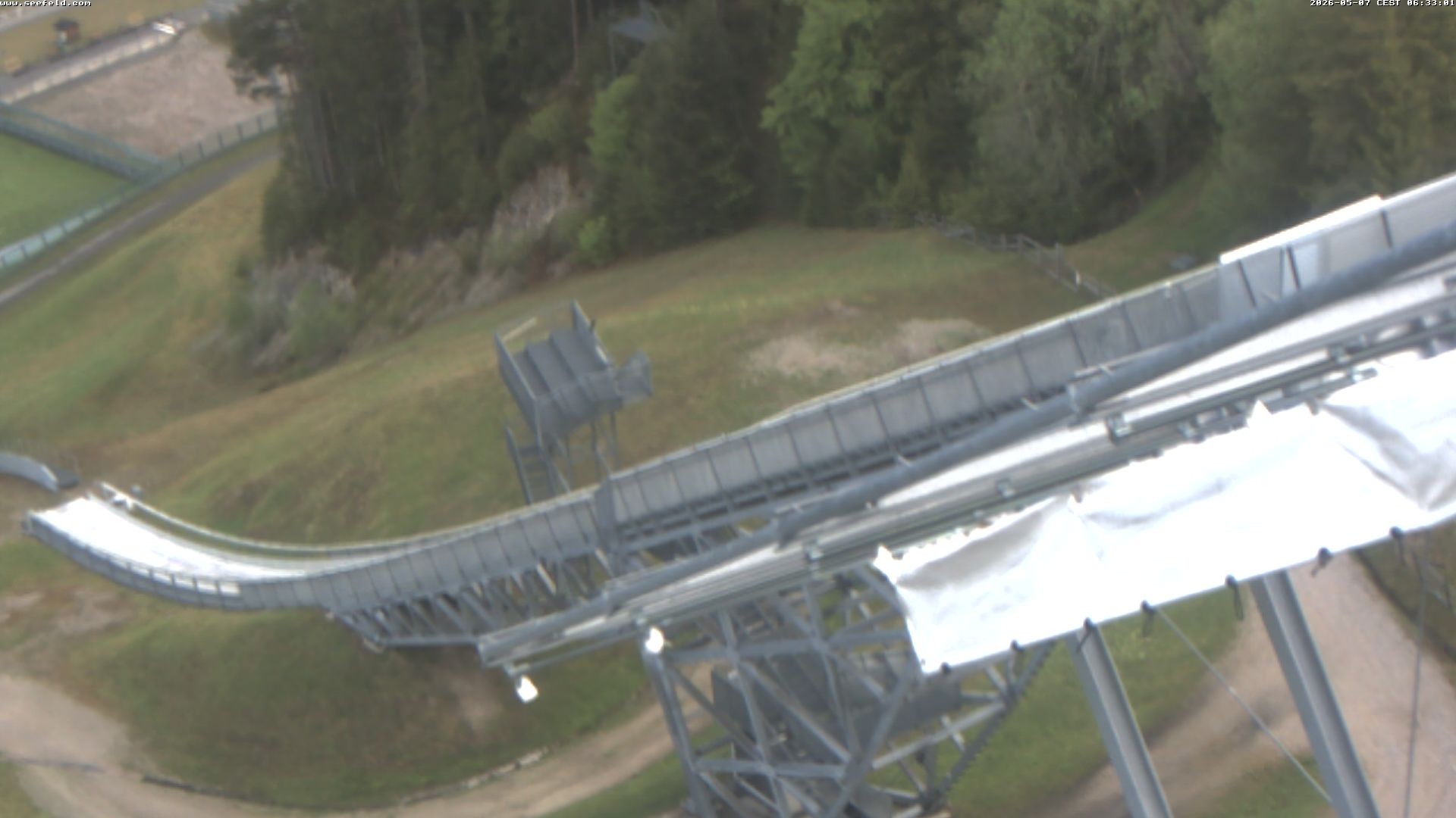 Archiv Foto Webcam Sprungschanze, Seefeld in Tirol