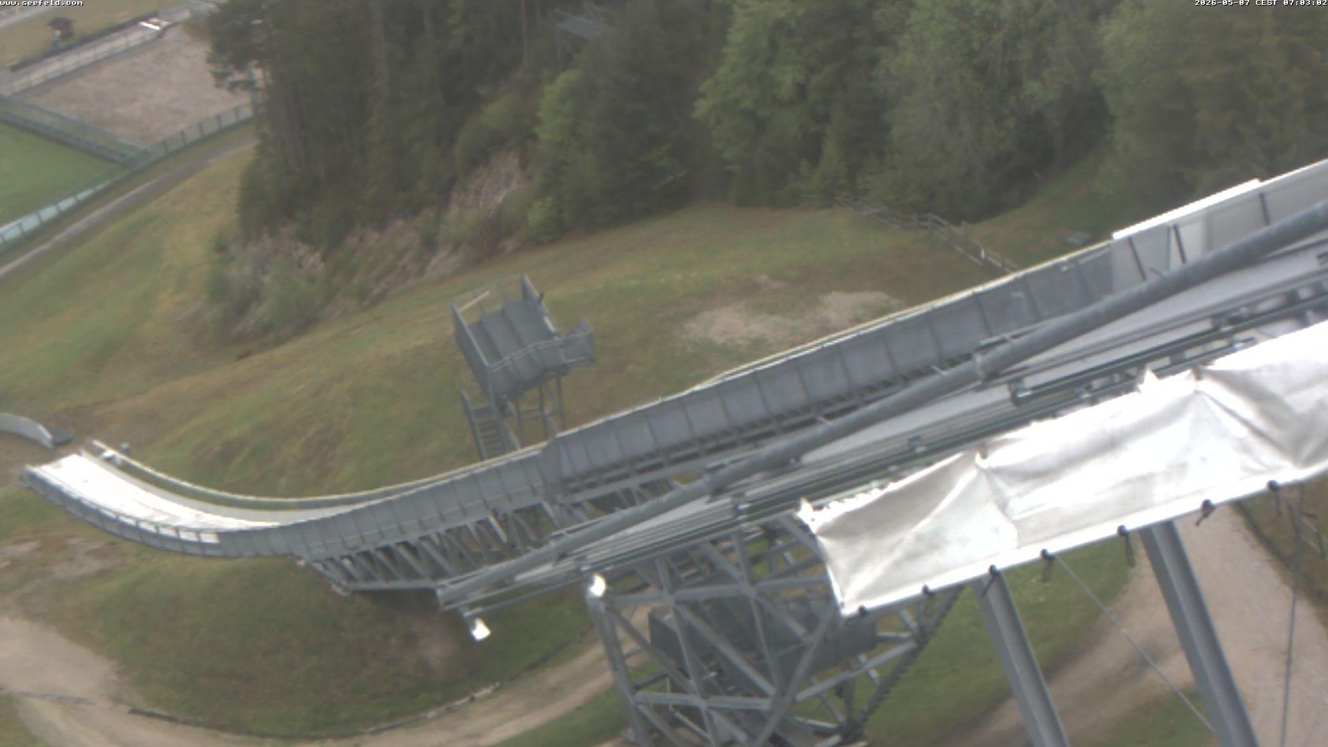 Archiv Foto Webcam Sprungschanze, Seefeld in Tirol