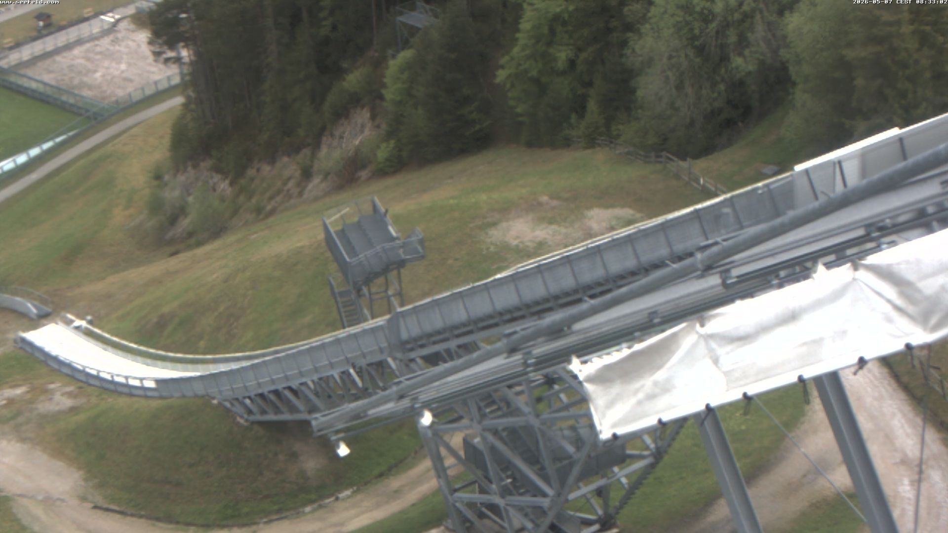 Archiv Foto Webcam Sprungschanze, Seefeld in Tirol