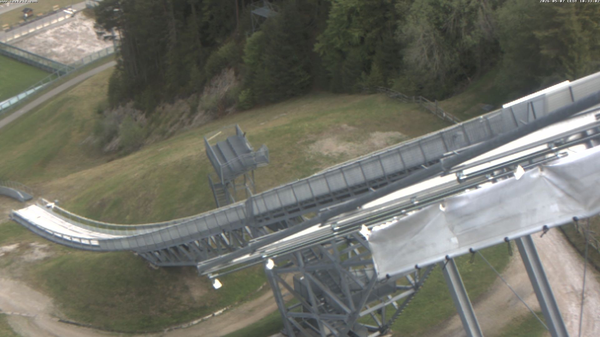Archiv Foto Webcam Sprungschanze, Seefeld in Tirol