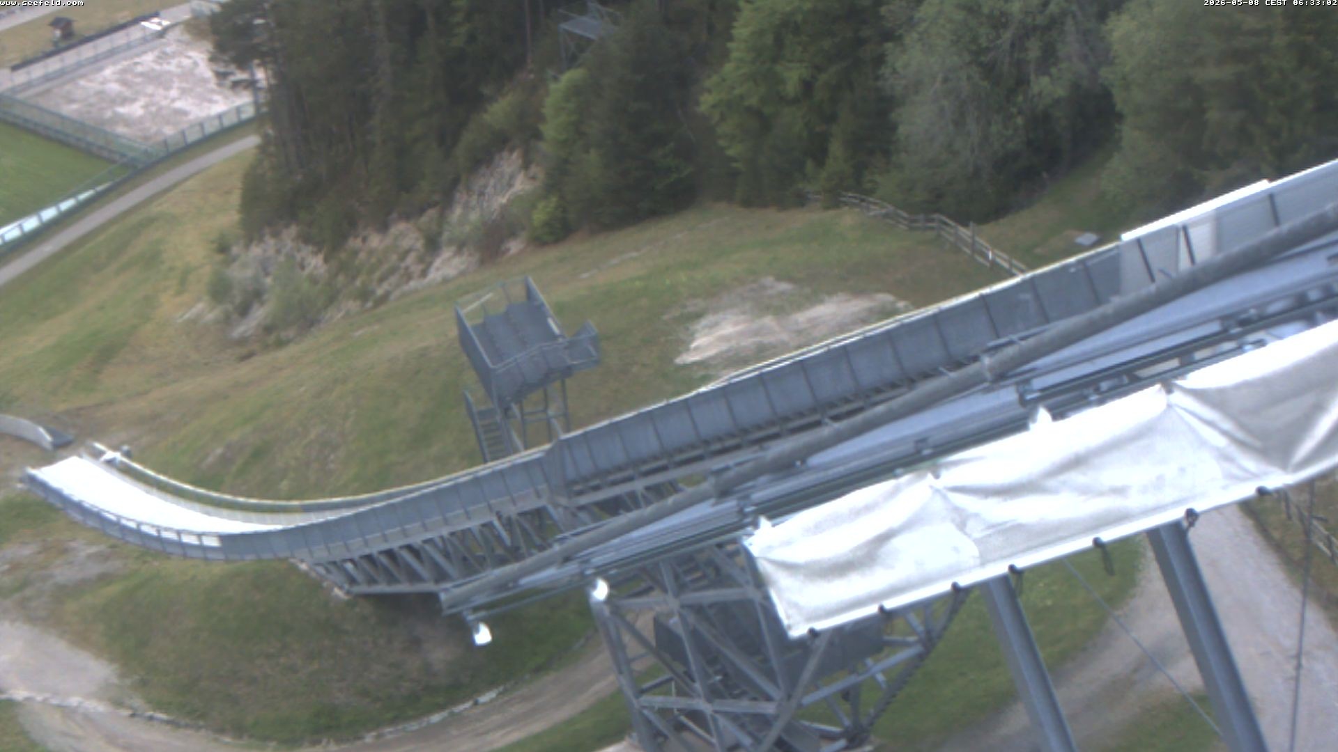 Archiv Foto Webcam Sprungschanze, Seefeld in Tirol