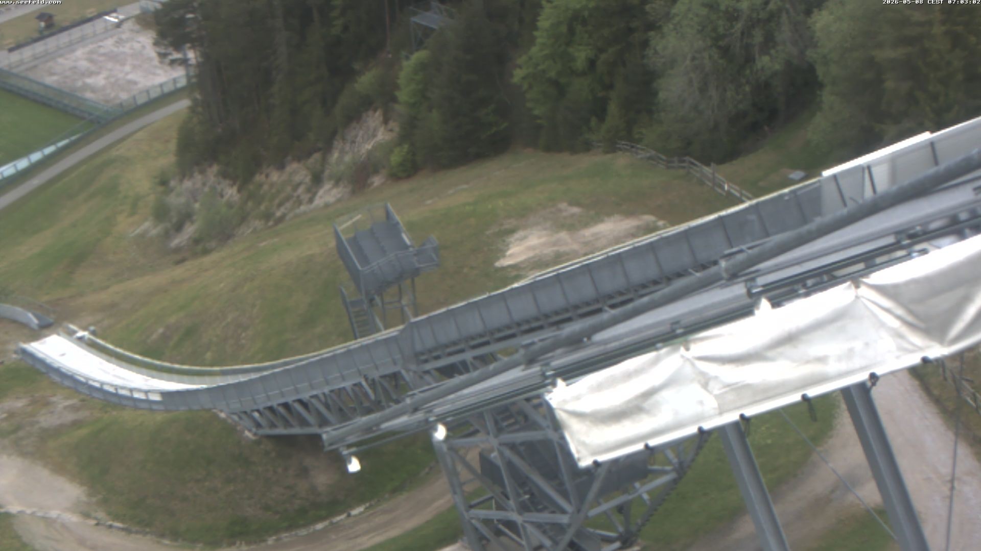 Archiv Foto Webcam Sprungschanze, Seefeld in Tirol