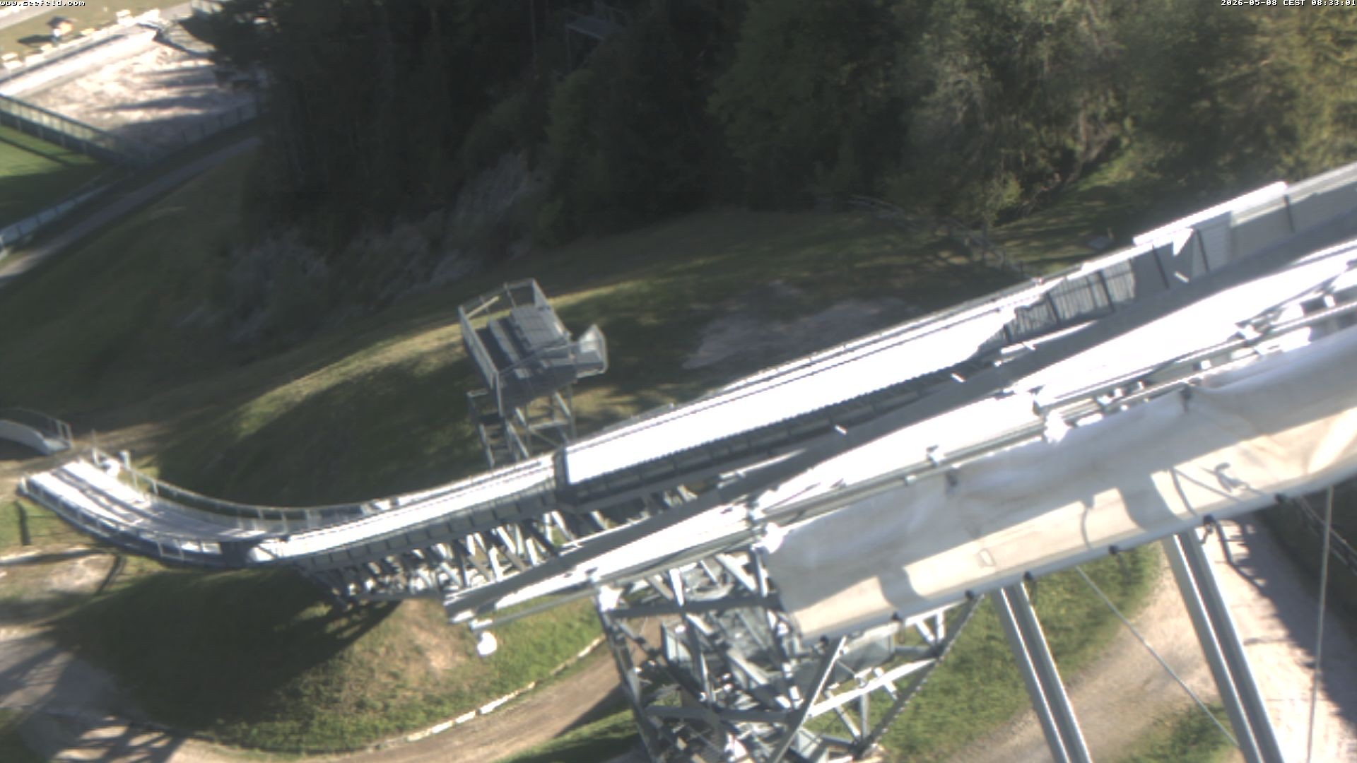 Archiv Foto Webcam Sprungschanze, Seefeld in Tirol