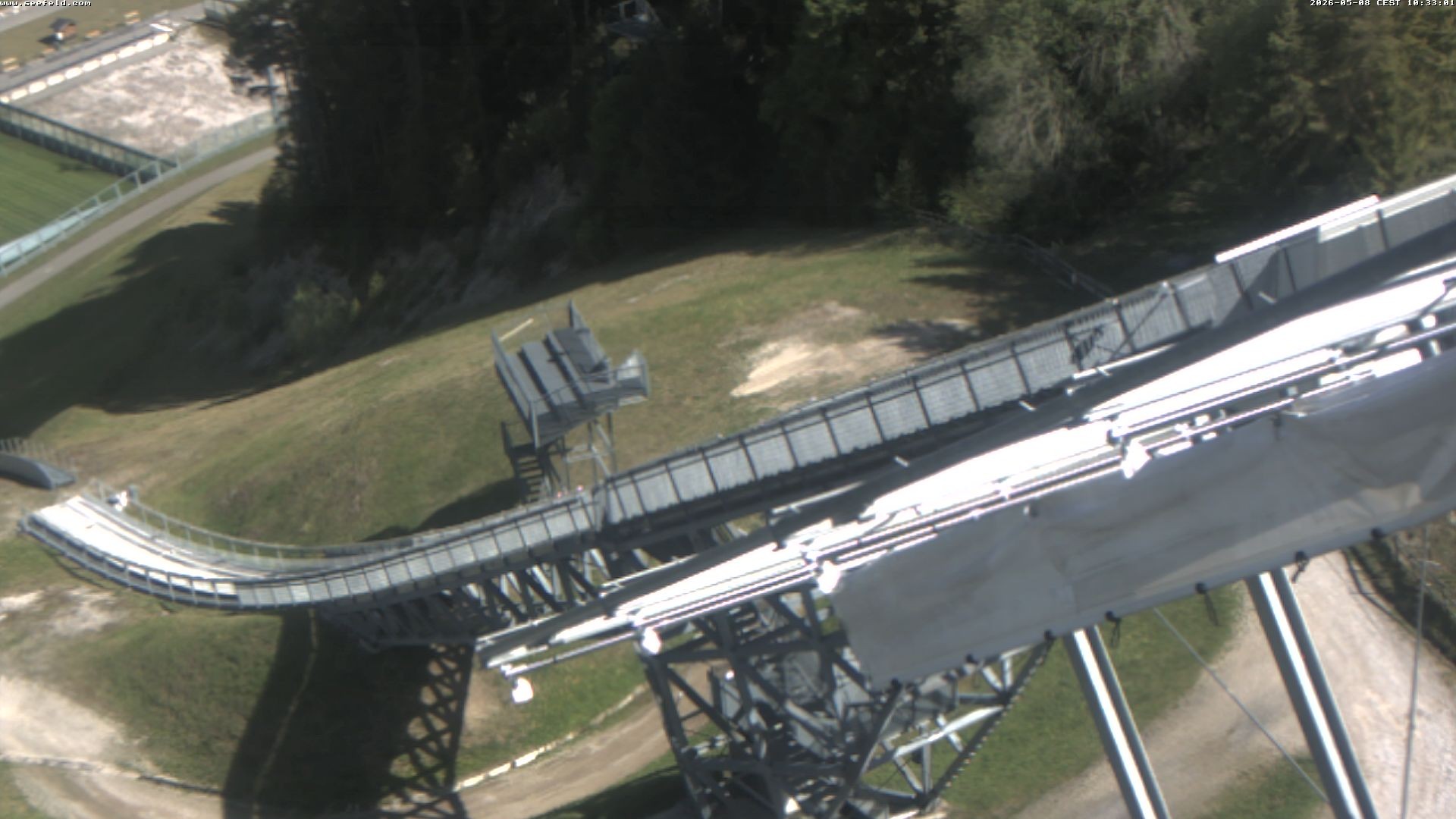 Archiv Foto Webcam Sprungschanze, Seefeld in Tirol