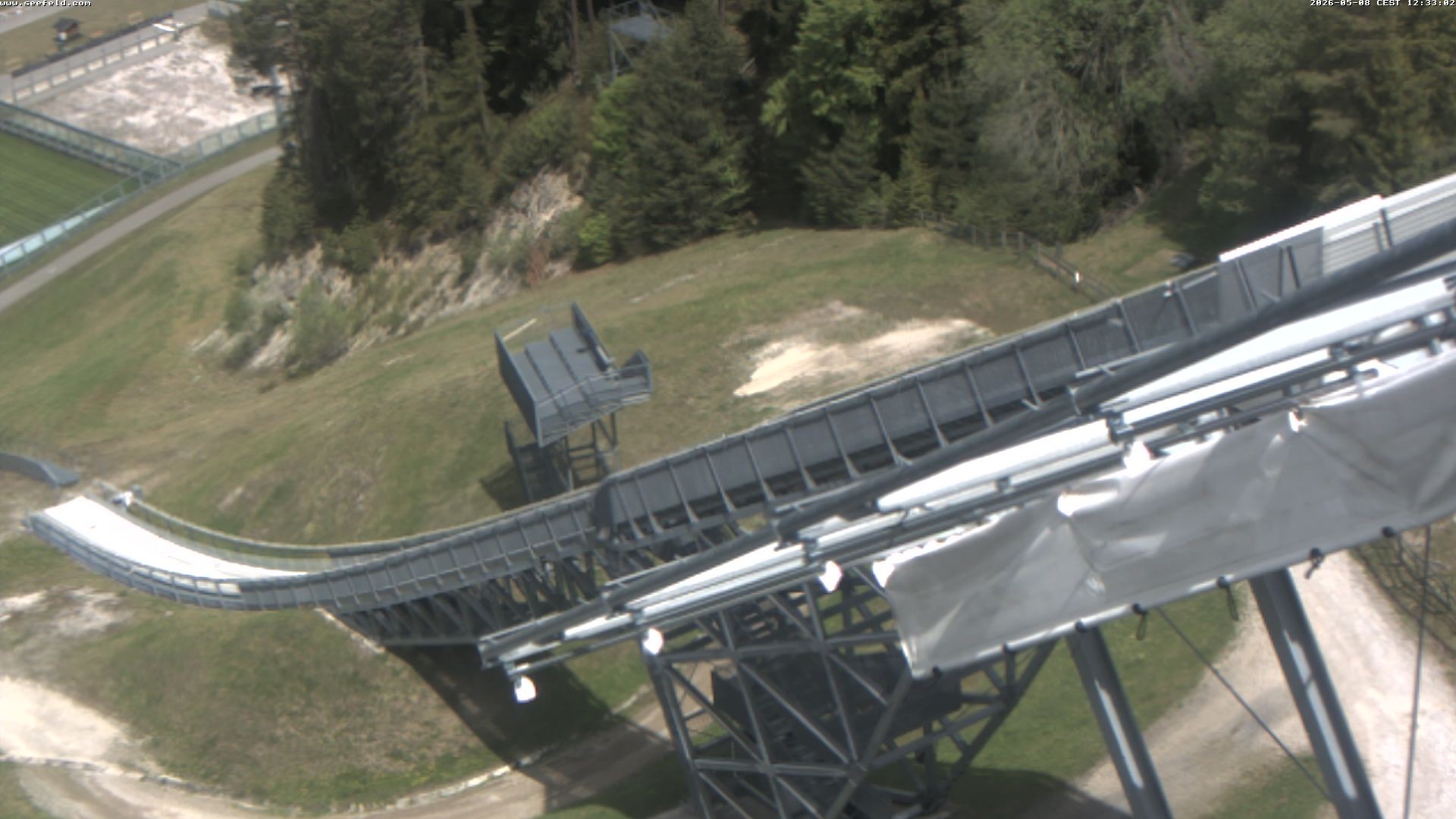 Archiv Foto Webcam Sprungschanze, Seefeld in Tirol