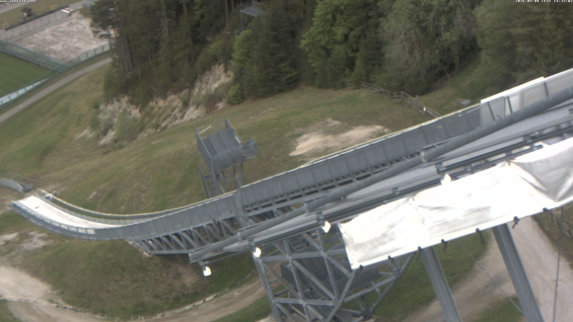 Archiv Foto Webcam Sprungschanze, Seefeld in Tirol