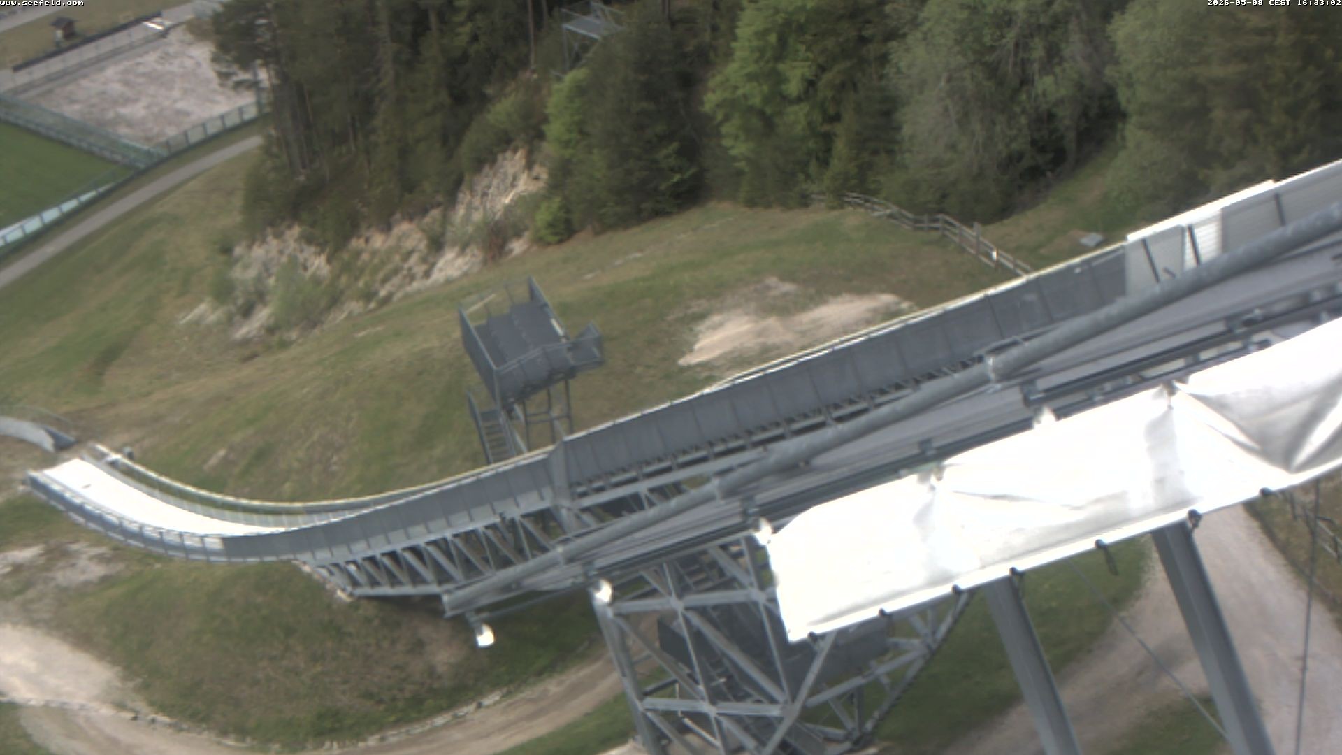 Archiv Foto Webcam Sprungschanze, Seefeld in Tirol
