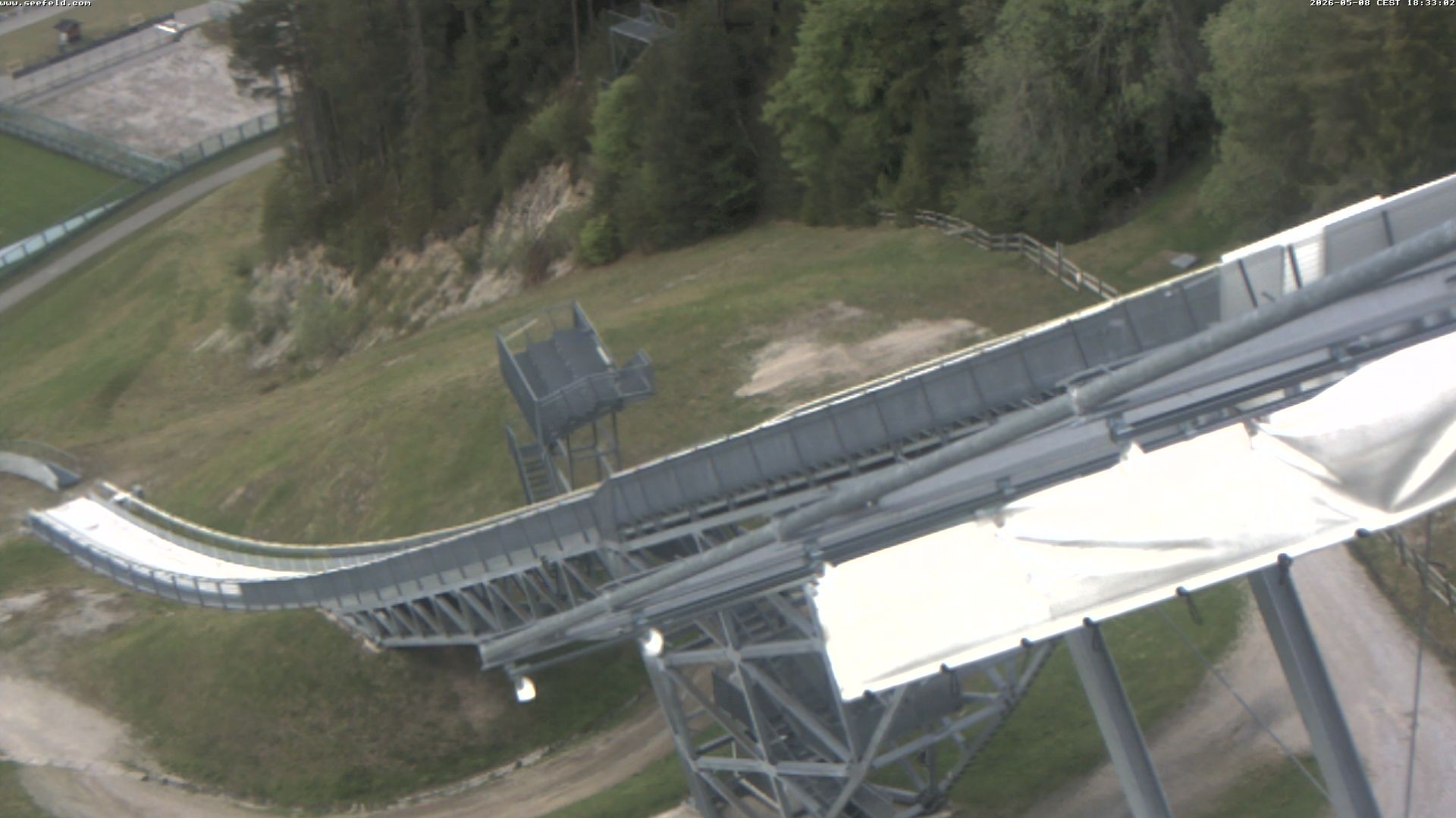 Archiv Foto Webcam Sprungschanze, Seefeld in Tirol
