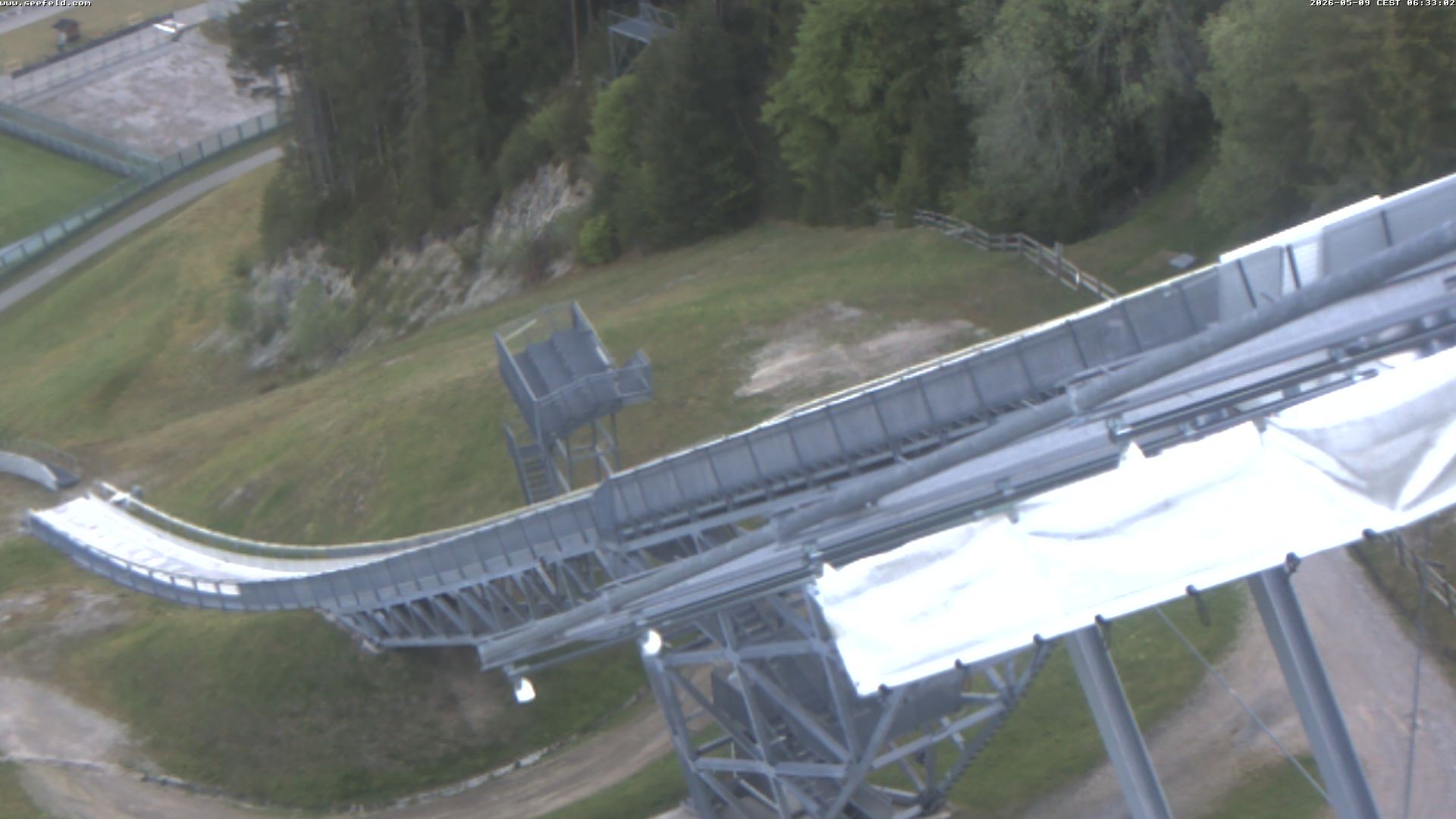 Archiv Foto Webcam Sprungschanze, Seefeld in Tirol