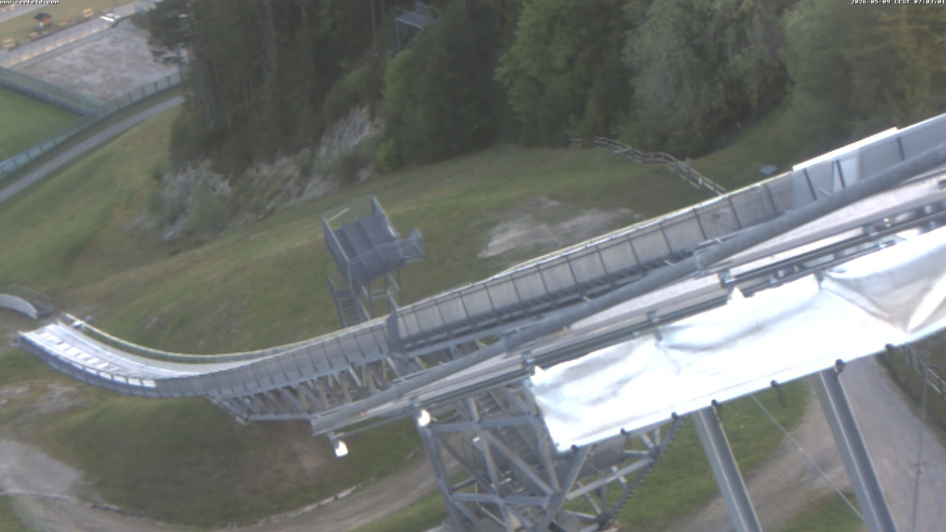 Archiv Foto Webcam Sprungschanze, Seefeld in Tirol