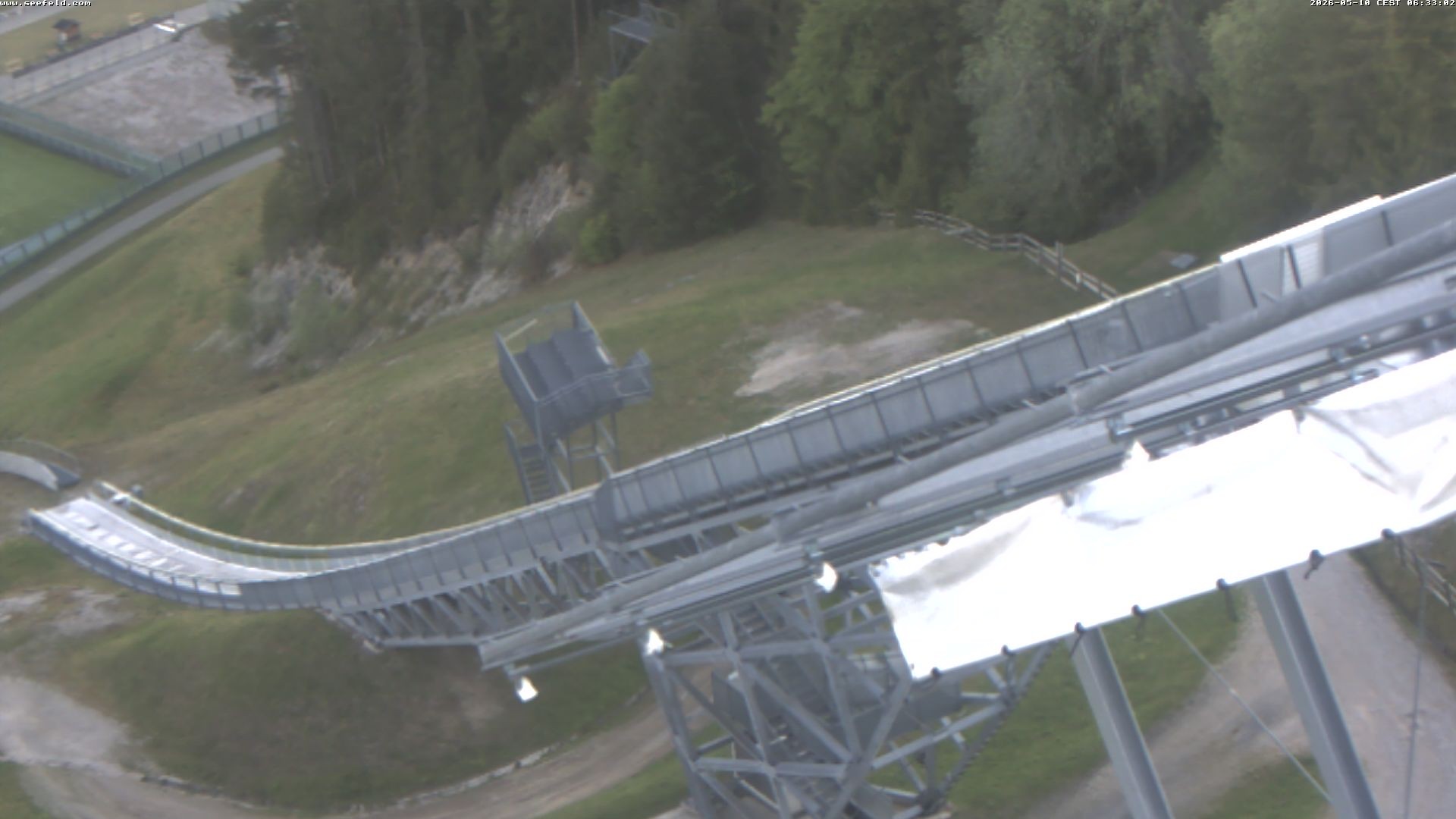 Archiv Foto Webcam Sprungschanze, Seefeld in Tirol