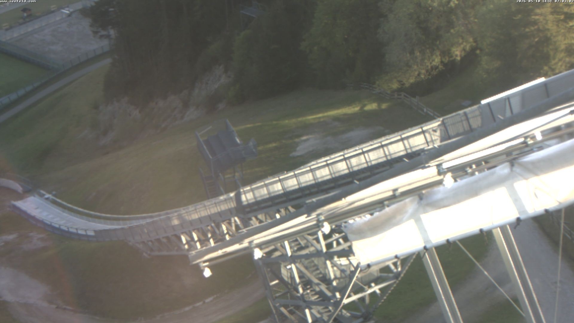 Archiv Foto Webcam Sprungschanze, Seefeld in Tirol