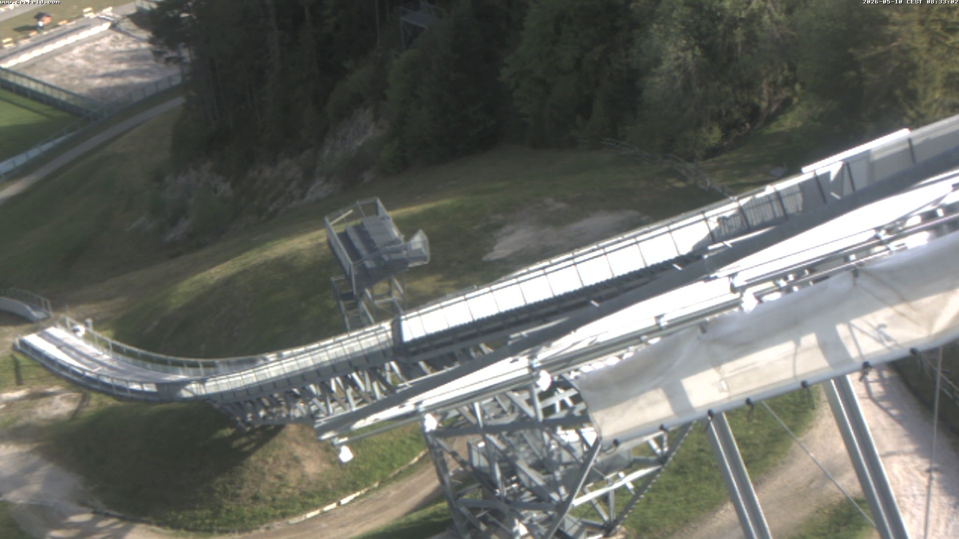 Archiv Foto Webcam Sprungschanze, Seefeld in Tirol