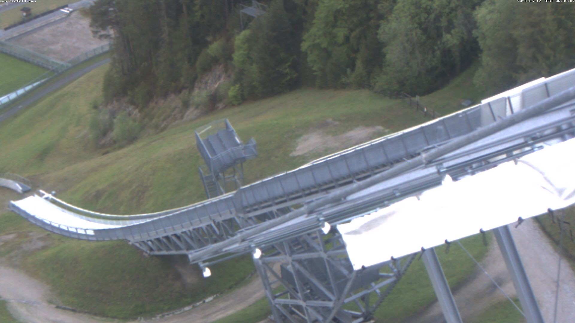 Archiv Foto Webcam Sprungschanze, Seefeld in Tirol