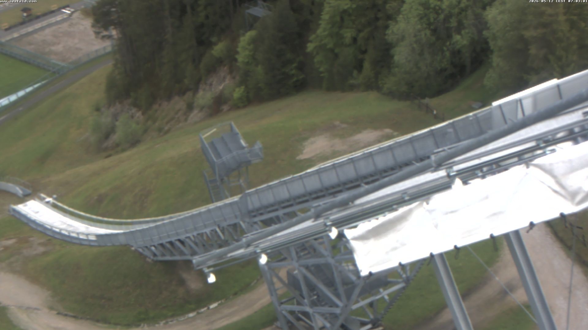 Archiv Foto Webcam Sprungschanze, Seefeld in Tirol