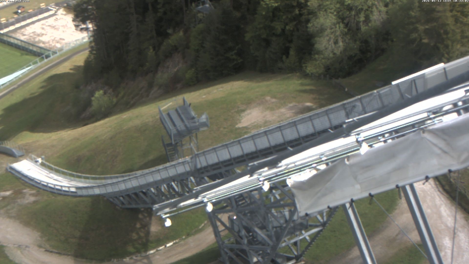 Archiv Foto Webcam Sprungschanze, Seefeld in Tirol