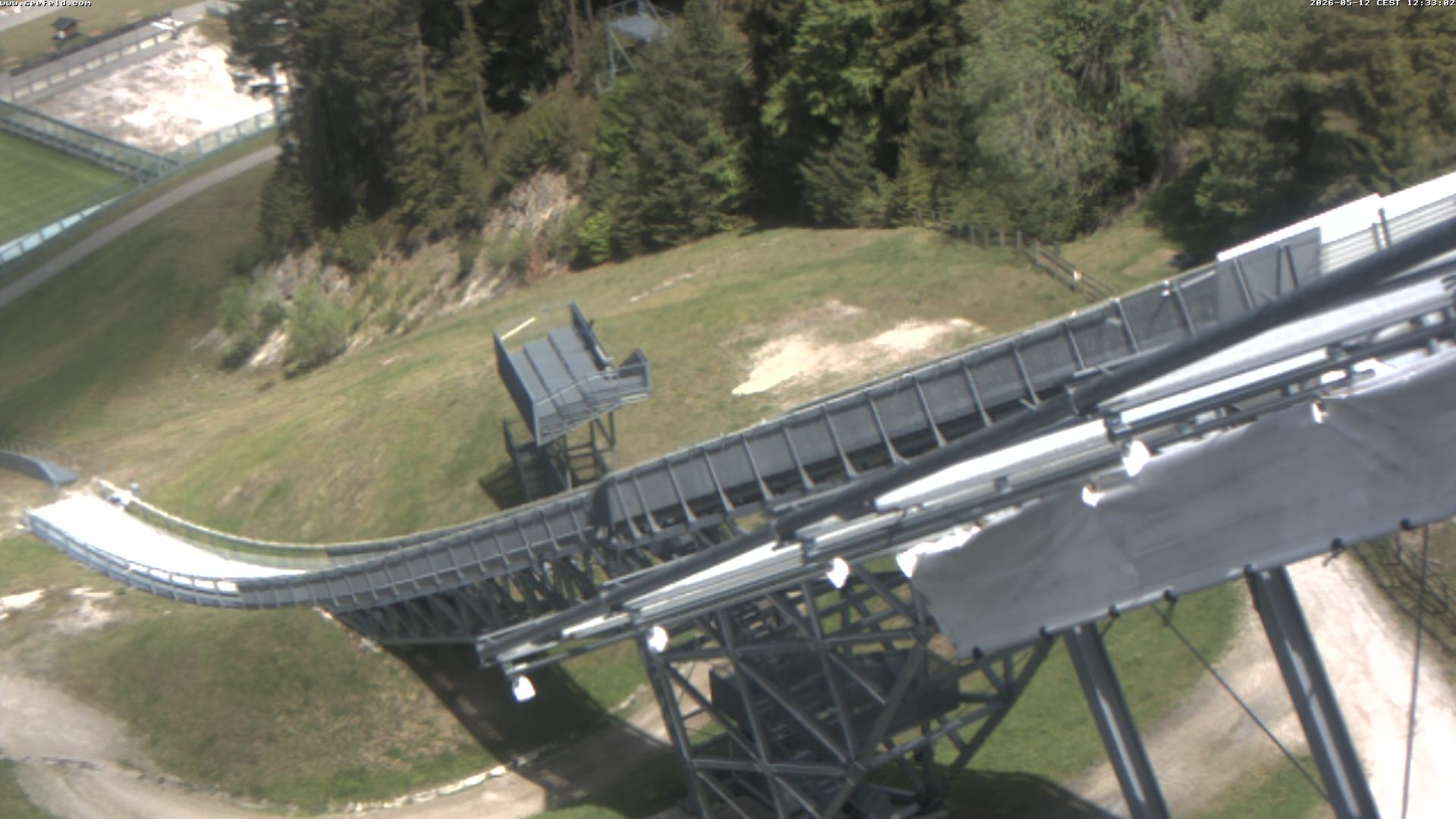Archiv Foto Webcam Sprungschanze, Seefeld in Tirol
